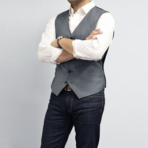 How to wear a casual men's vest.
