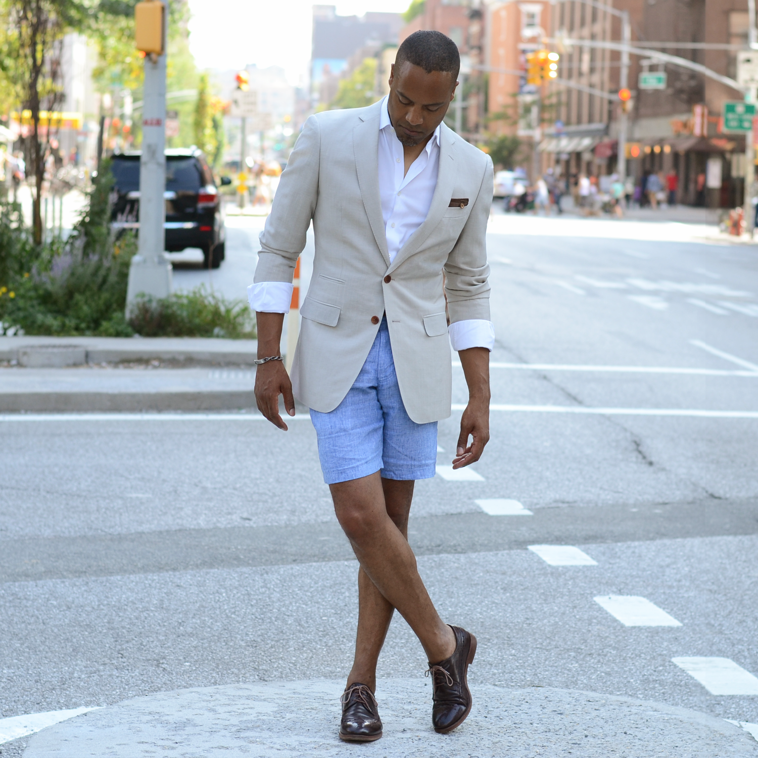dress shorts and blazer Trendsetting Blazer & Shorts Outfits