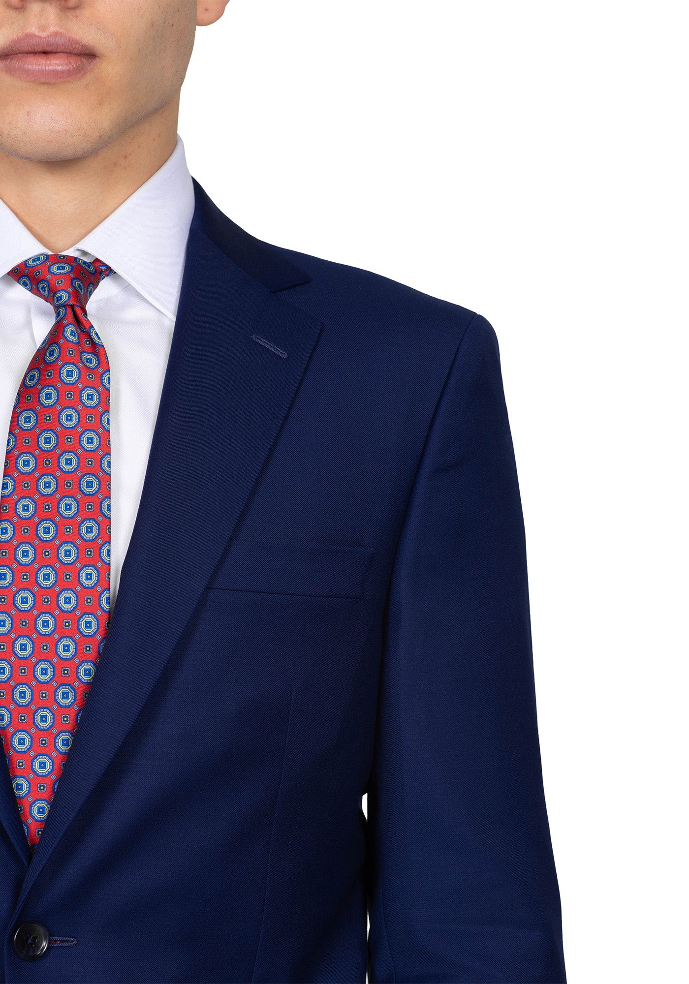 Solid Navy Blue Suit 3
