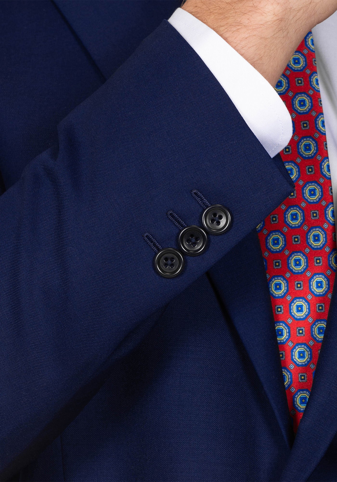 Solid Navy Blue Suit 4