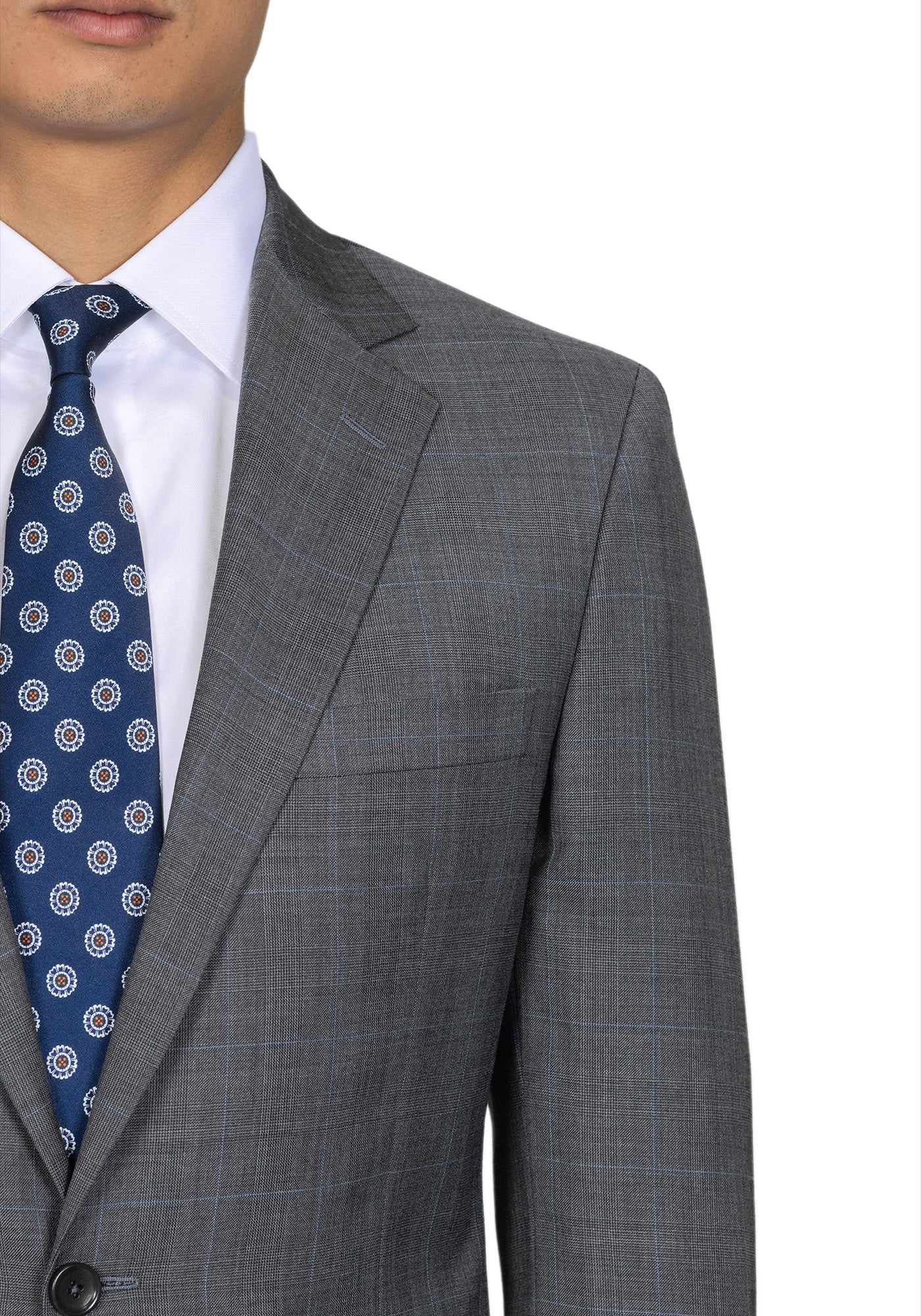 Light Grey Solid Blazer 4