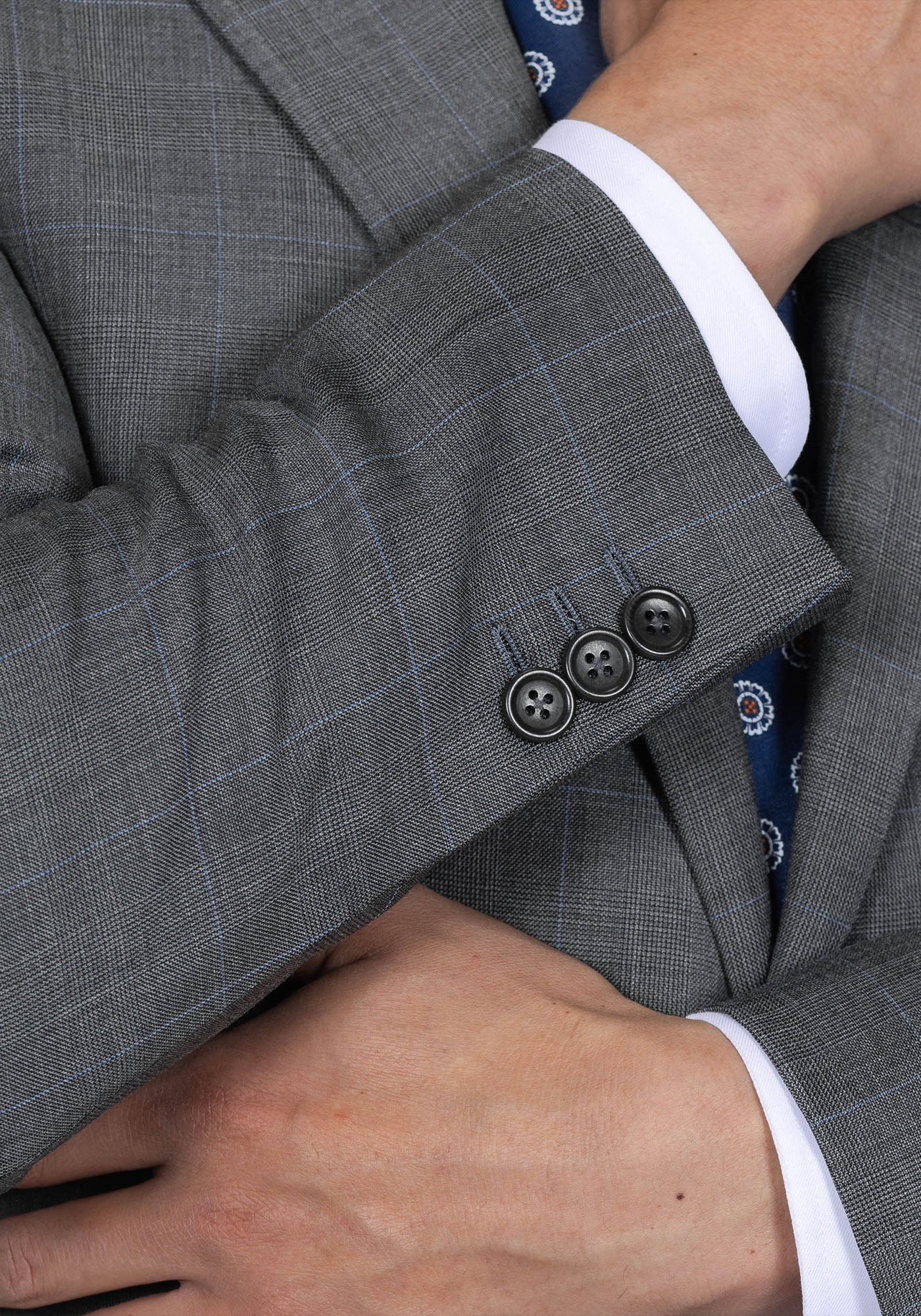 Light Grey Solid Blazer 5