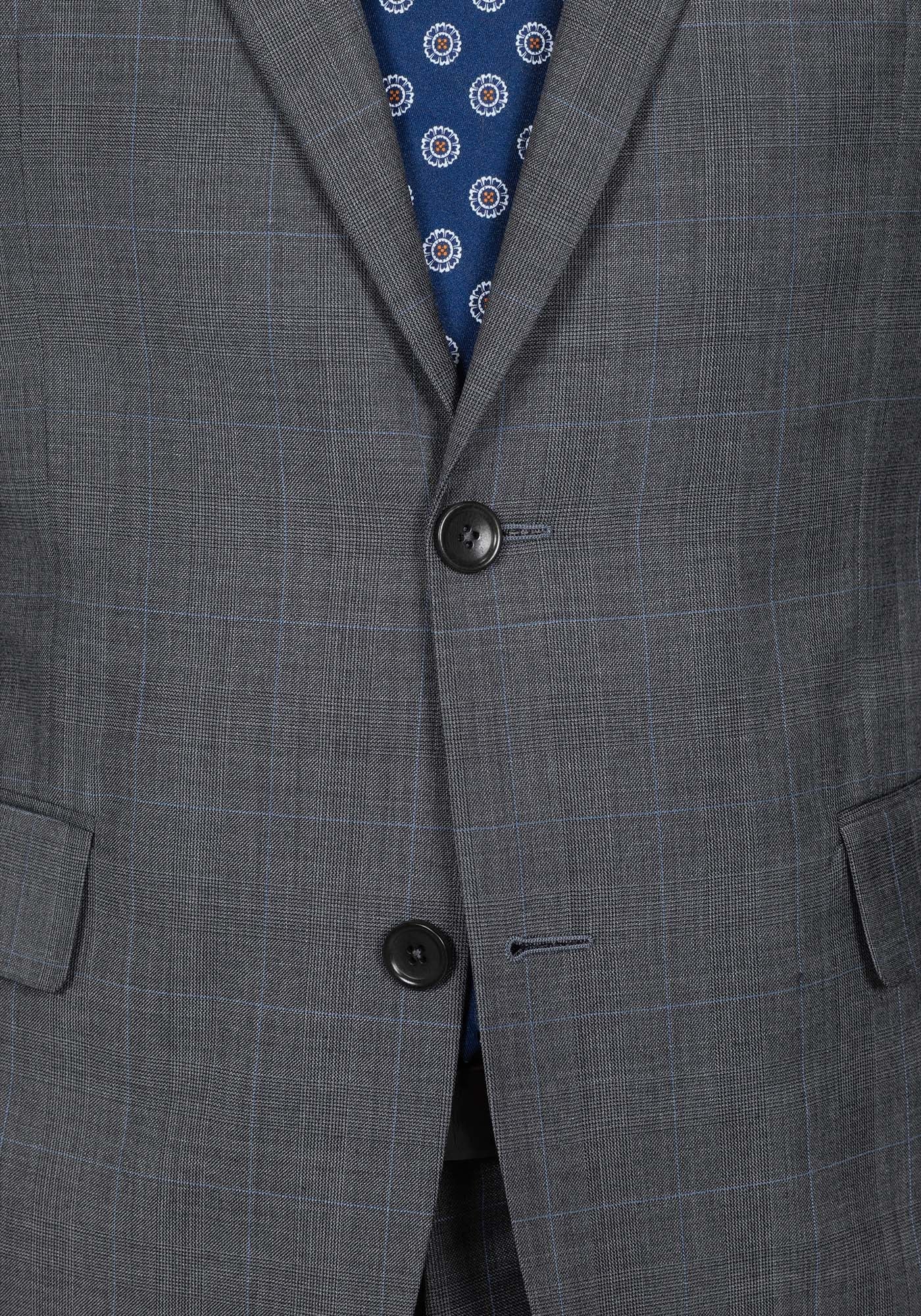 Light Grey Solid Blazer 6
