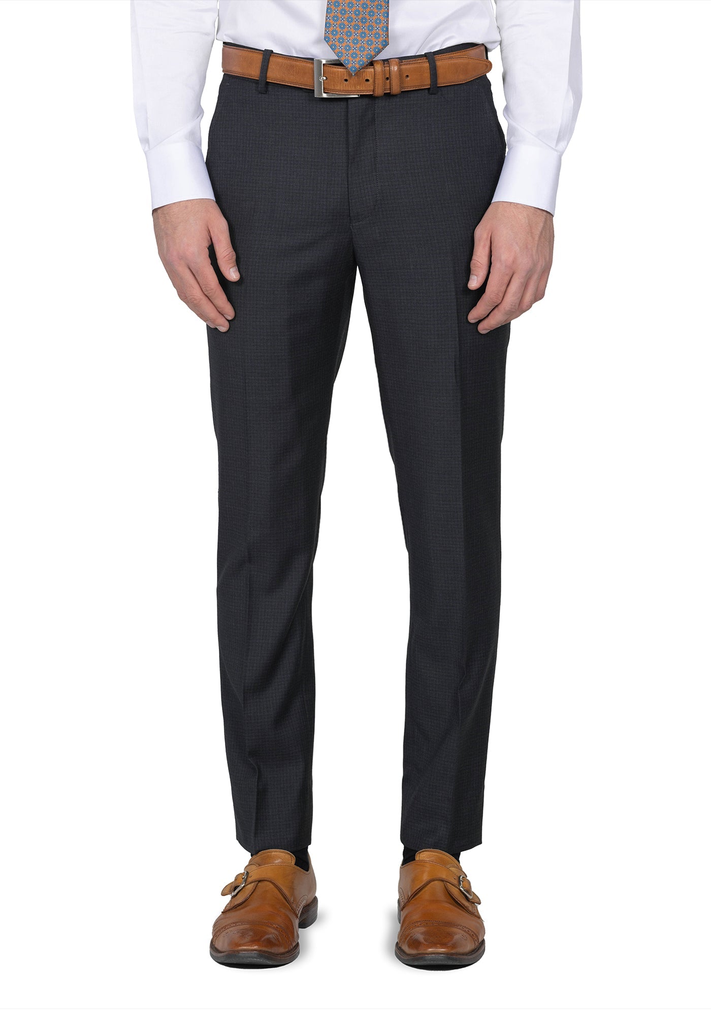 Grey and Charcoal Check Suit 6