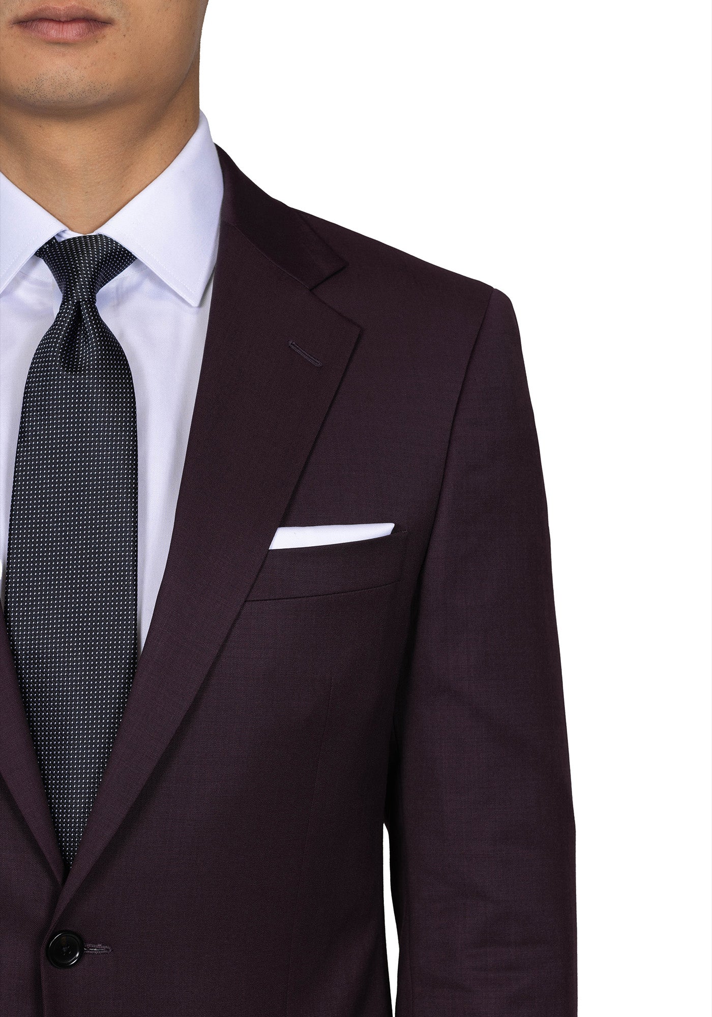 Stretch Plum Solid Blazer 3