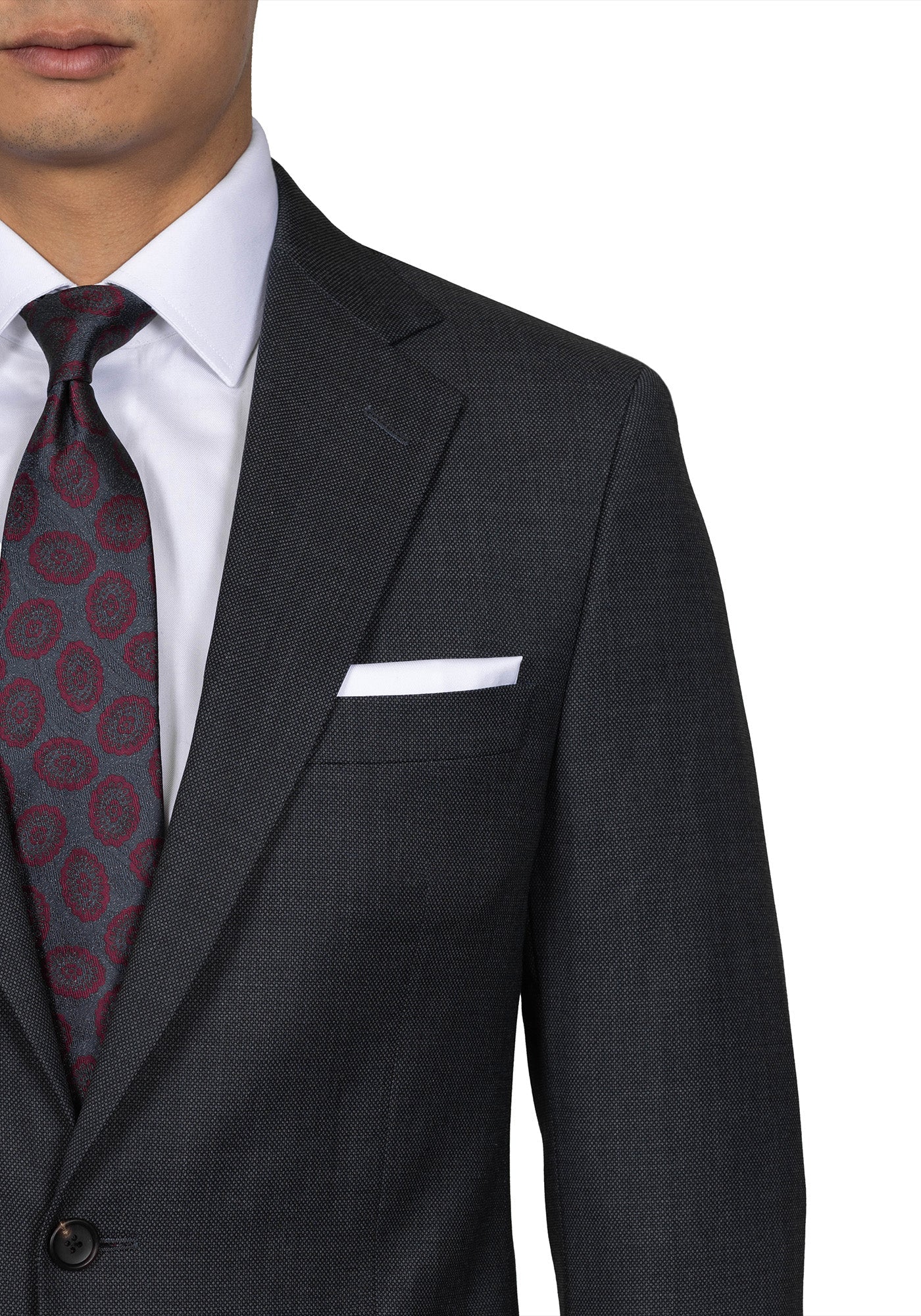 Charcoal Grey Birdseye Blazer 4
