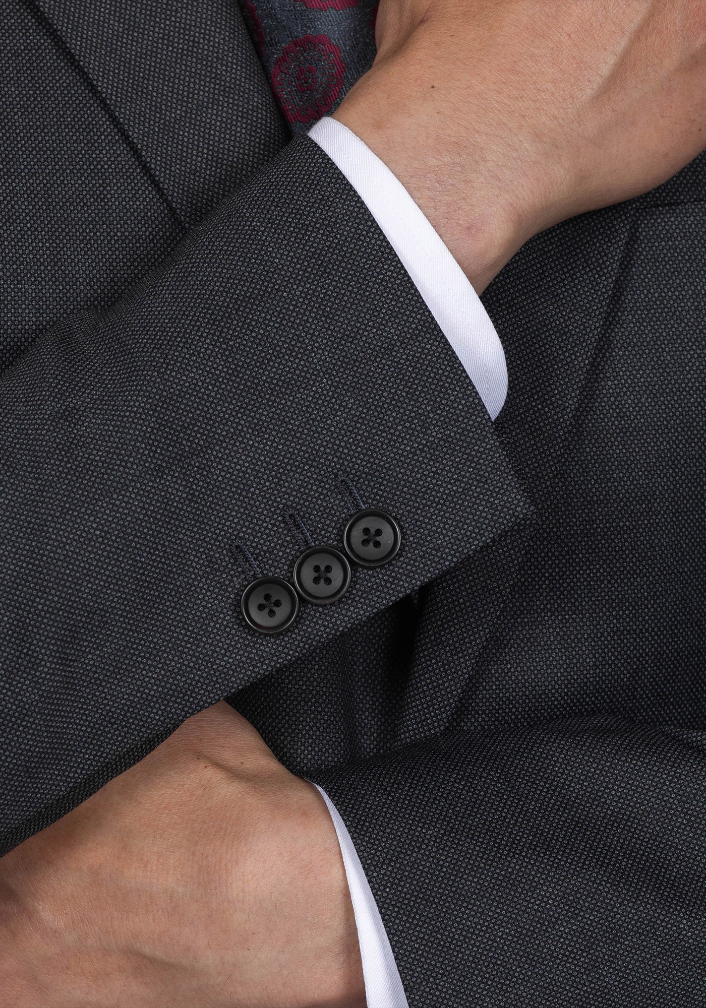 Charcoal Grey Birdseye Blazer 5