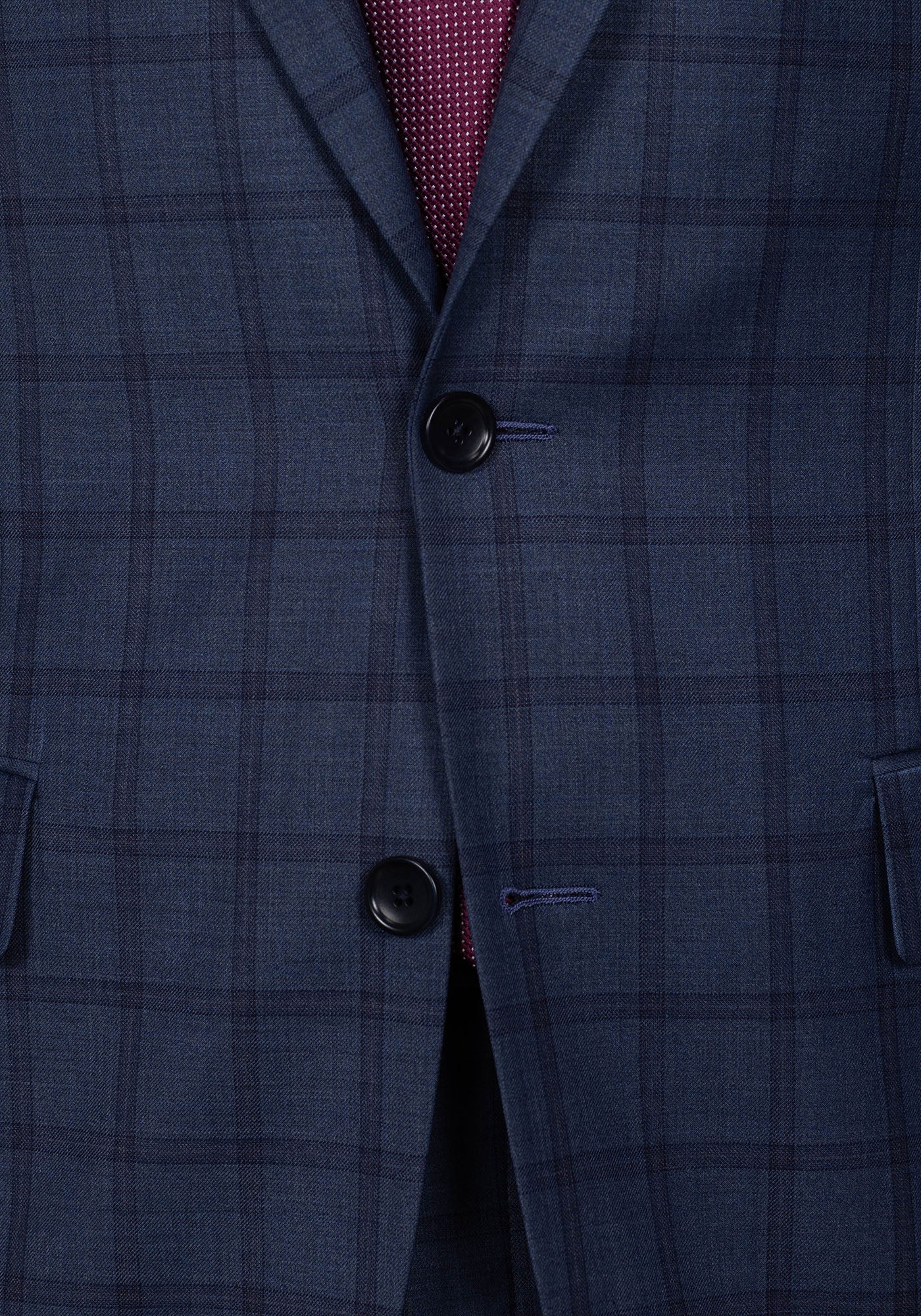 Slate Blue Windowpane Blazer 5