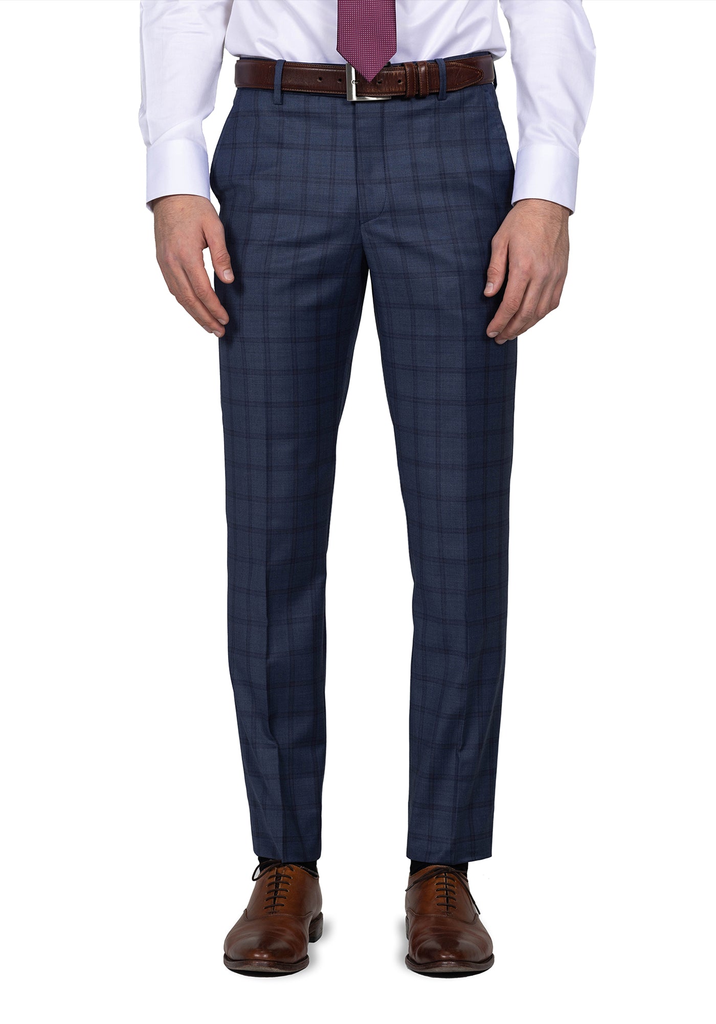Slate Blue Windowpane Blazer 6