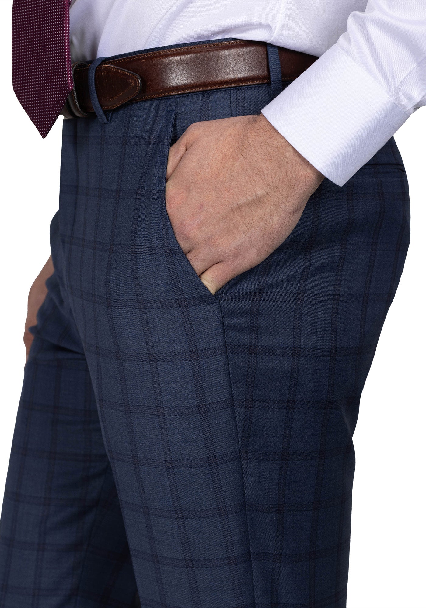 Slate Blue Windowpane Blazer 7