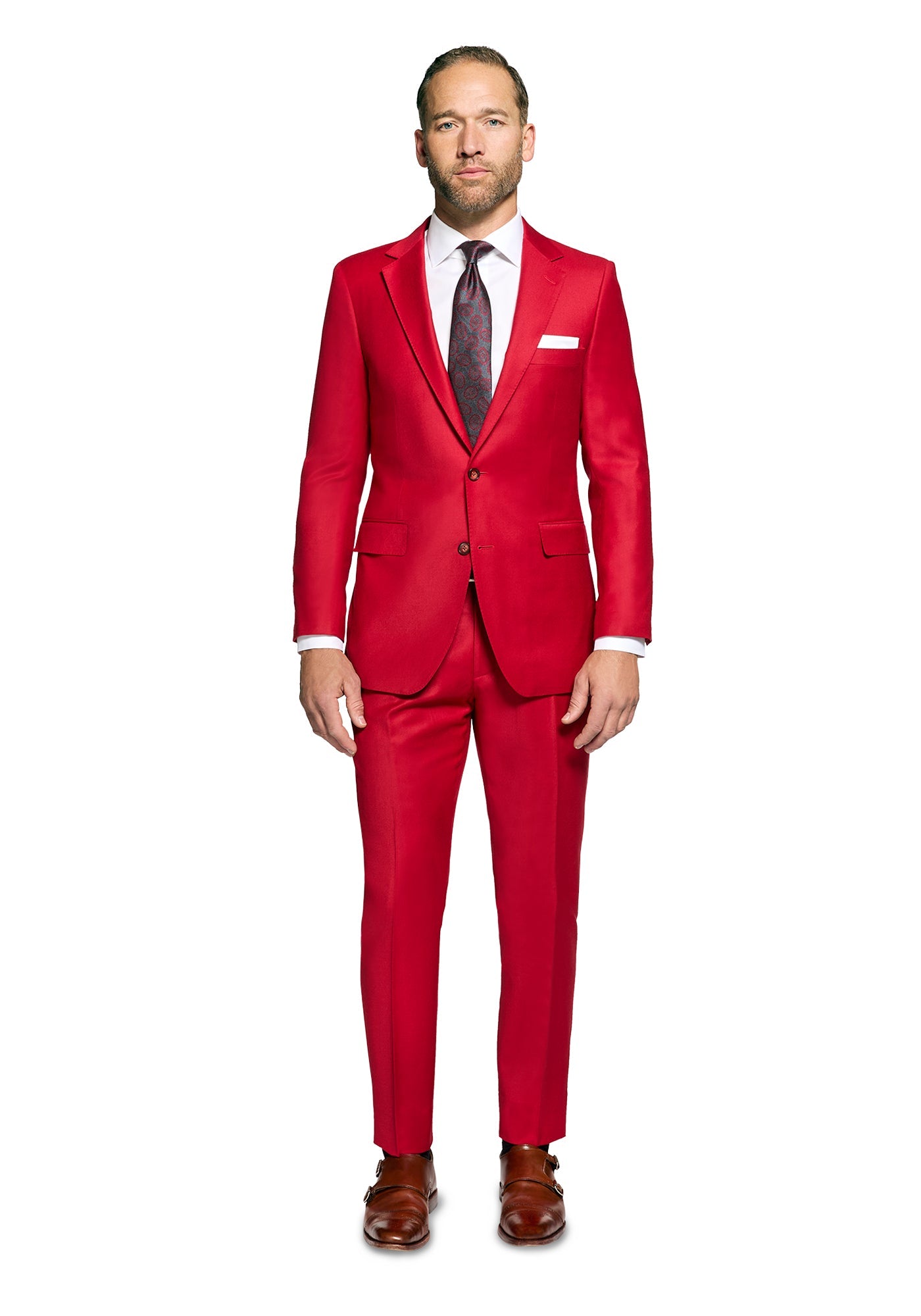 Red Flannel Merino Custom Suit
