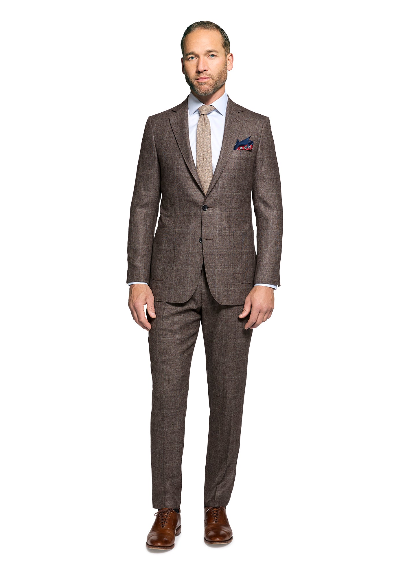 Brown Glen Plaid Merino Flannel Blazer 2