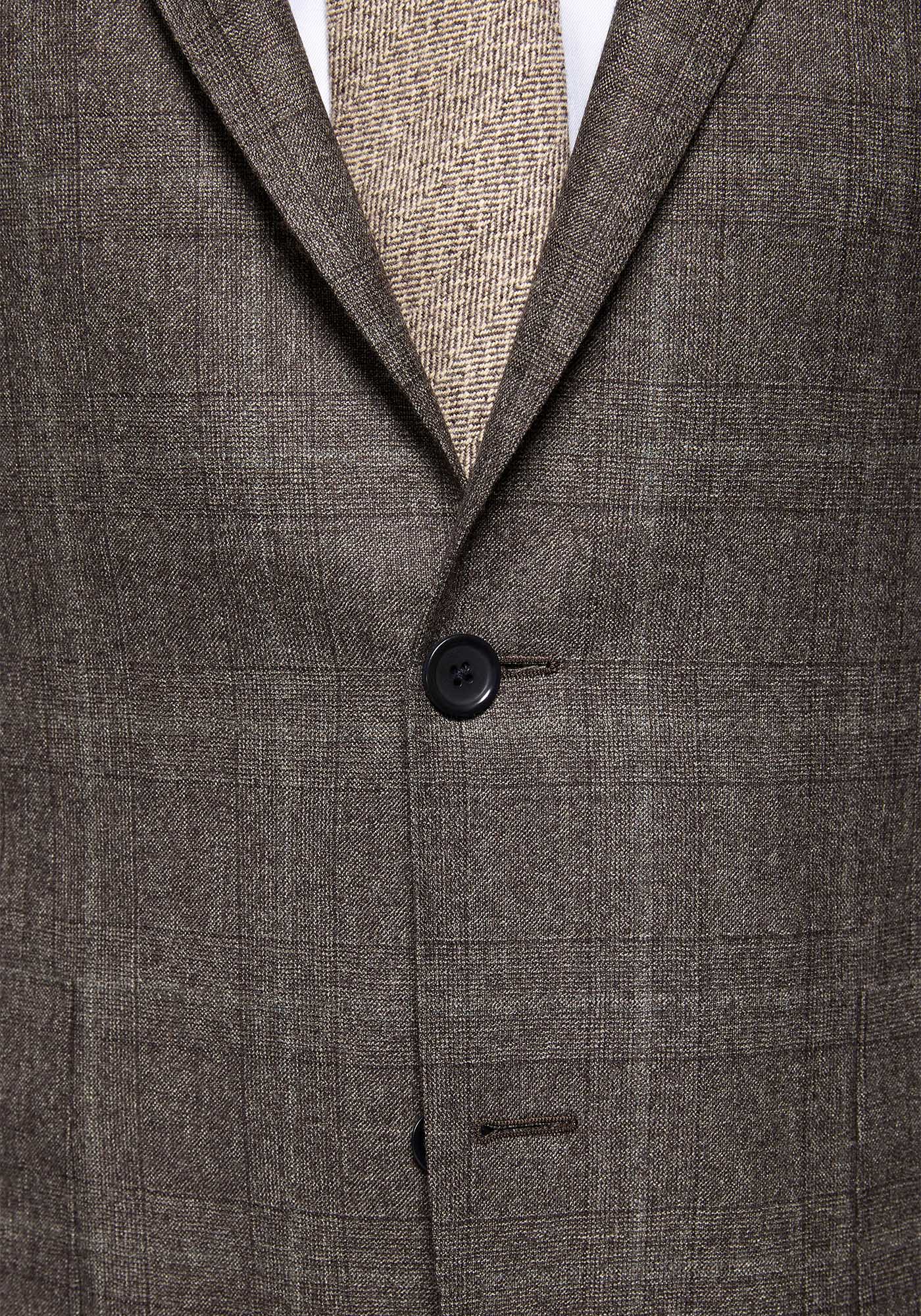 Brown Glen Plaid Merino Flannel Blazer 7