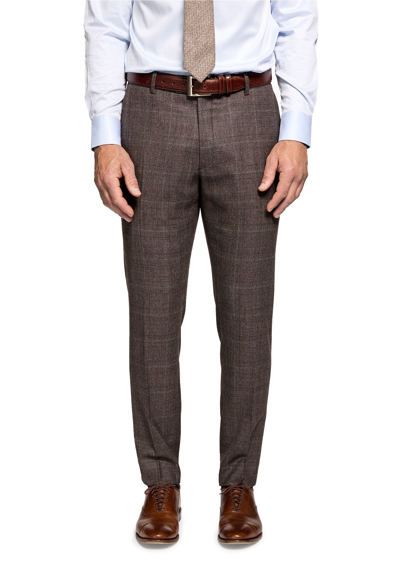 Brown Glen Plaid Merino Flannel Suit 5