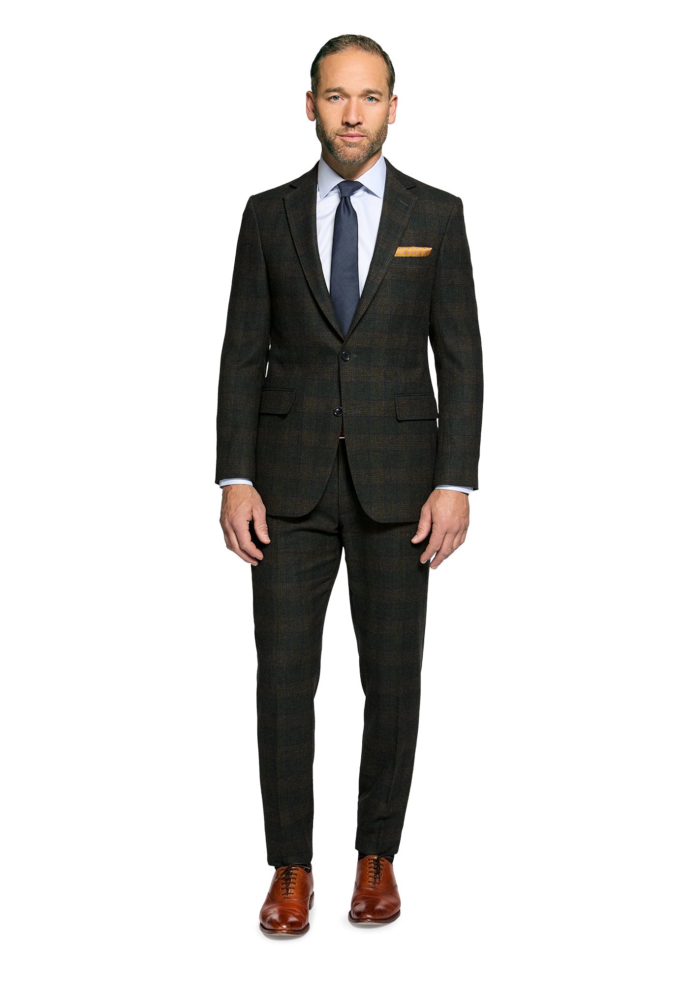 Lambswool Green Windowpane Blazer 2