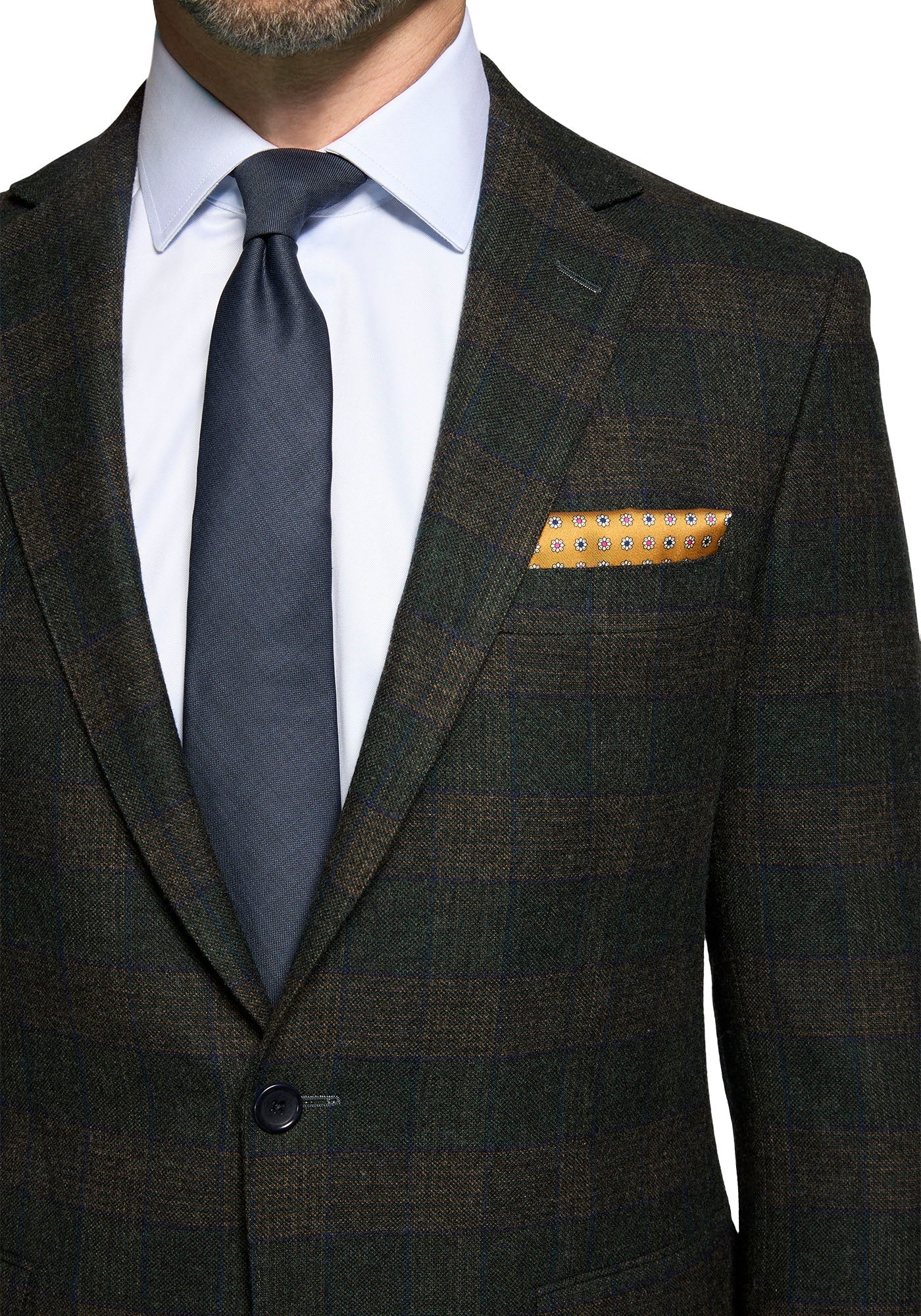 Lambswool Green Windowpane Blazer 5