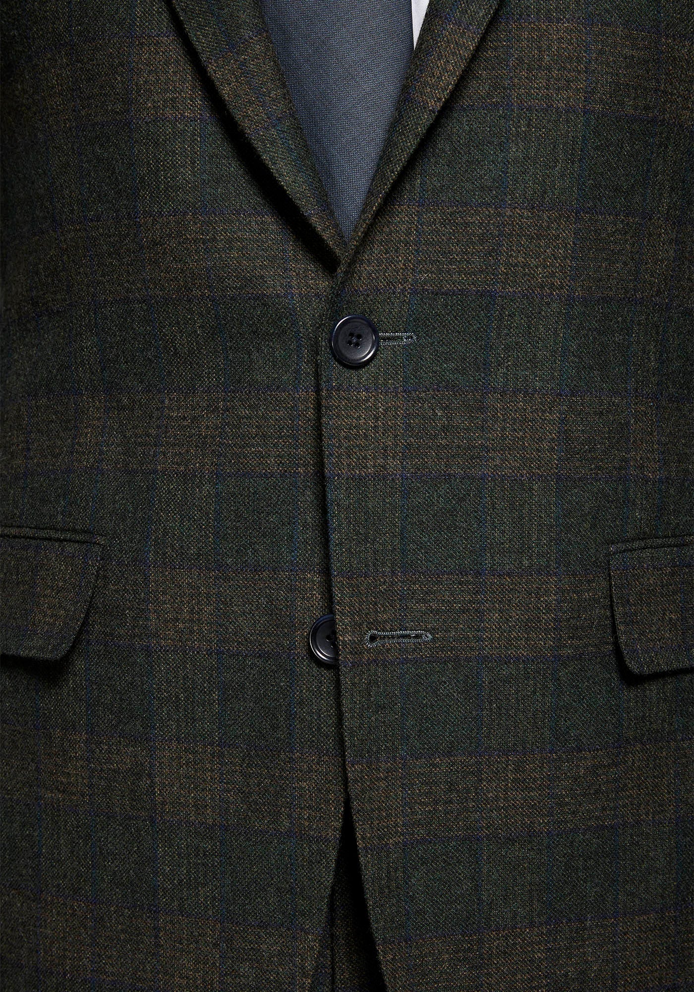 Lambswool Green Windowpane Blazer 4