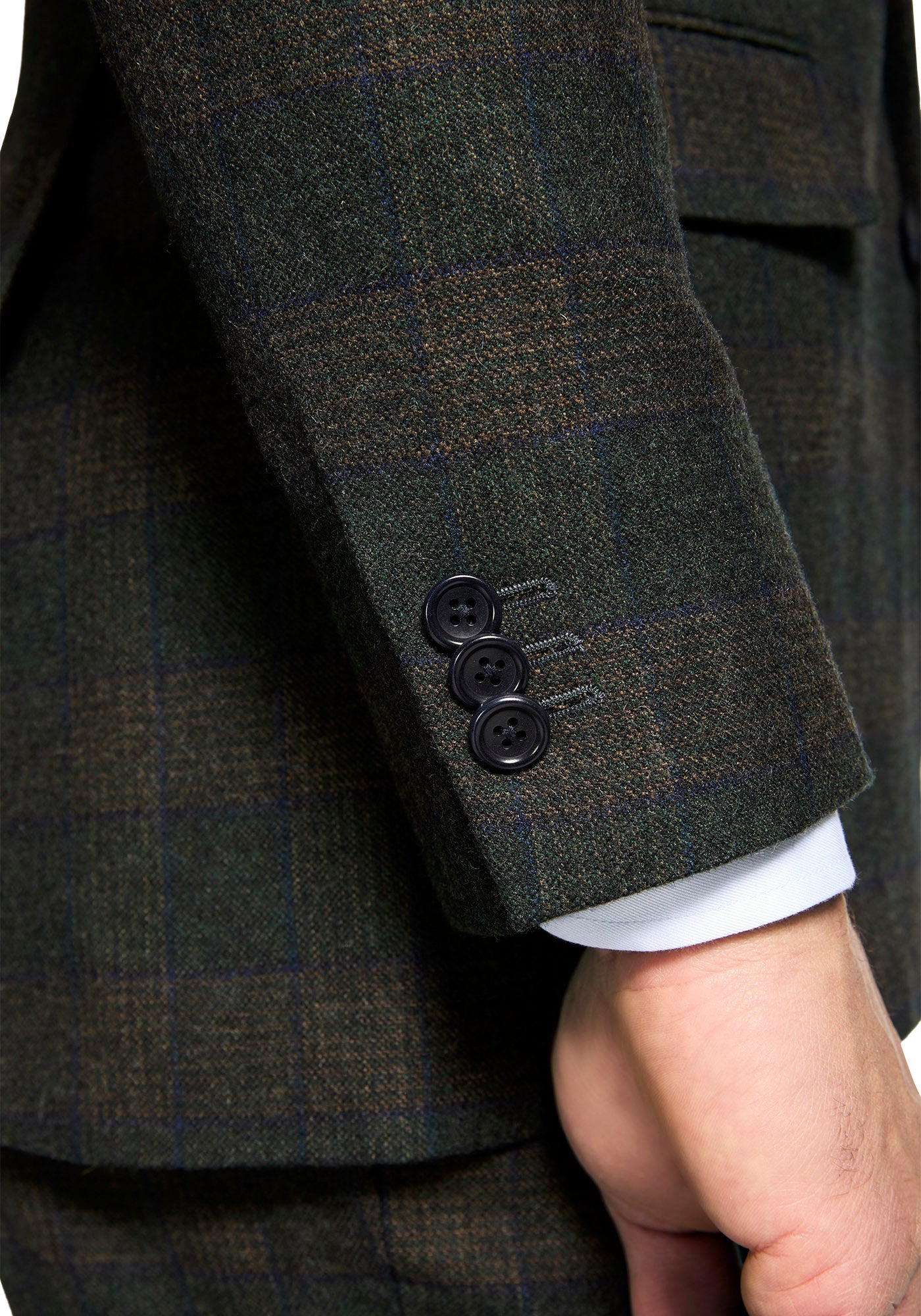Lambswool Green Windowpane Blazer 3