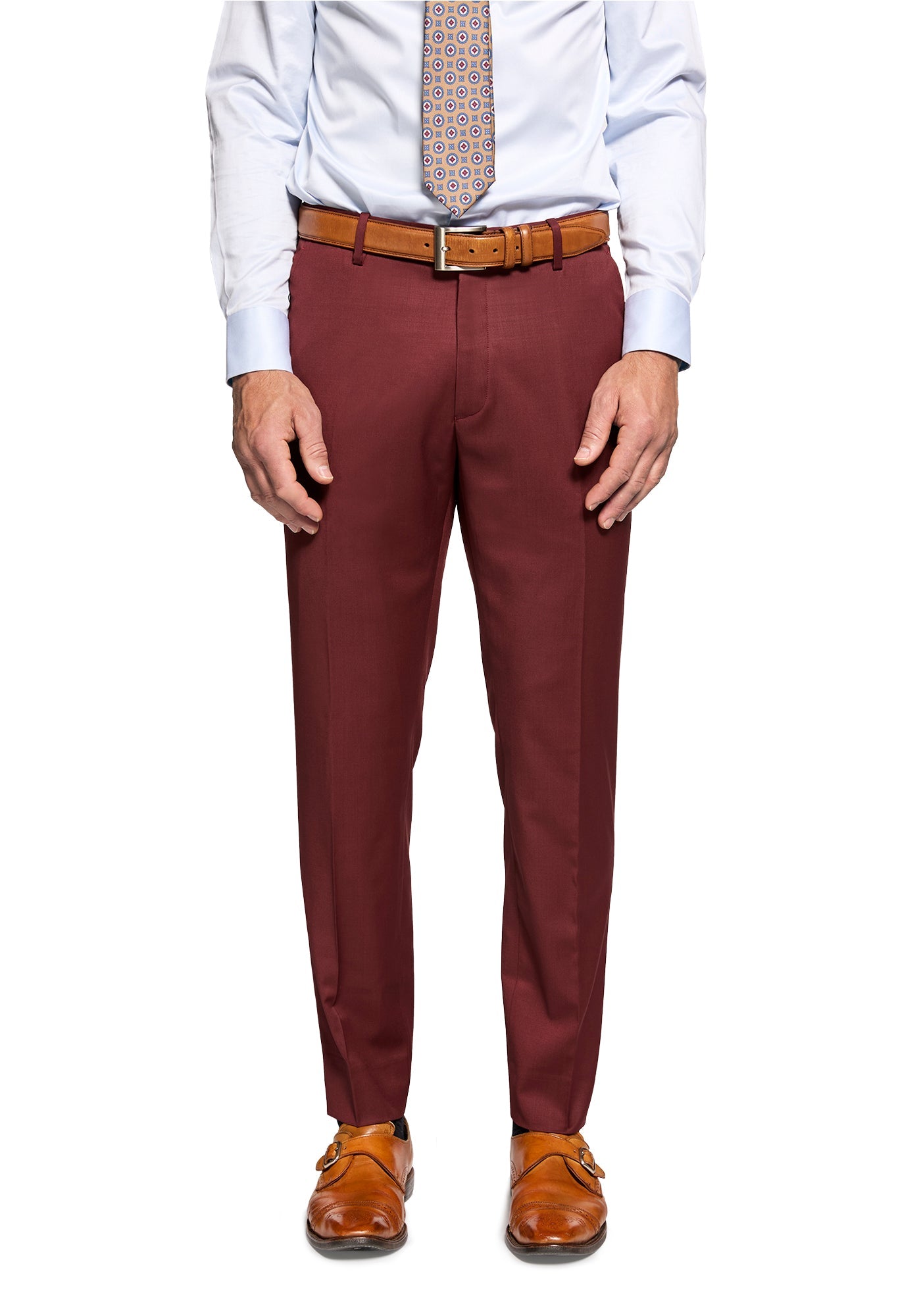 Stretch Burgundy Suit 2