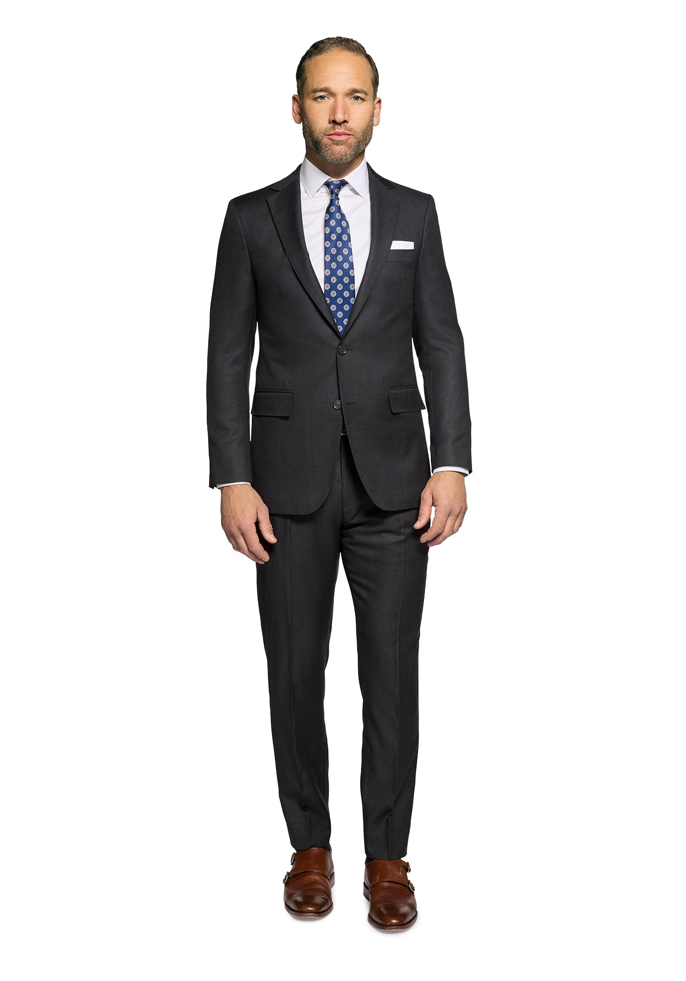 Solid Charcoal Suit 2
