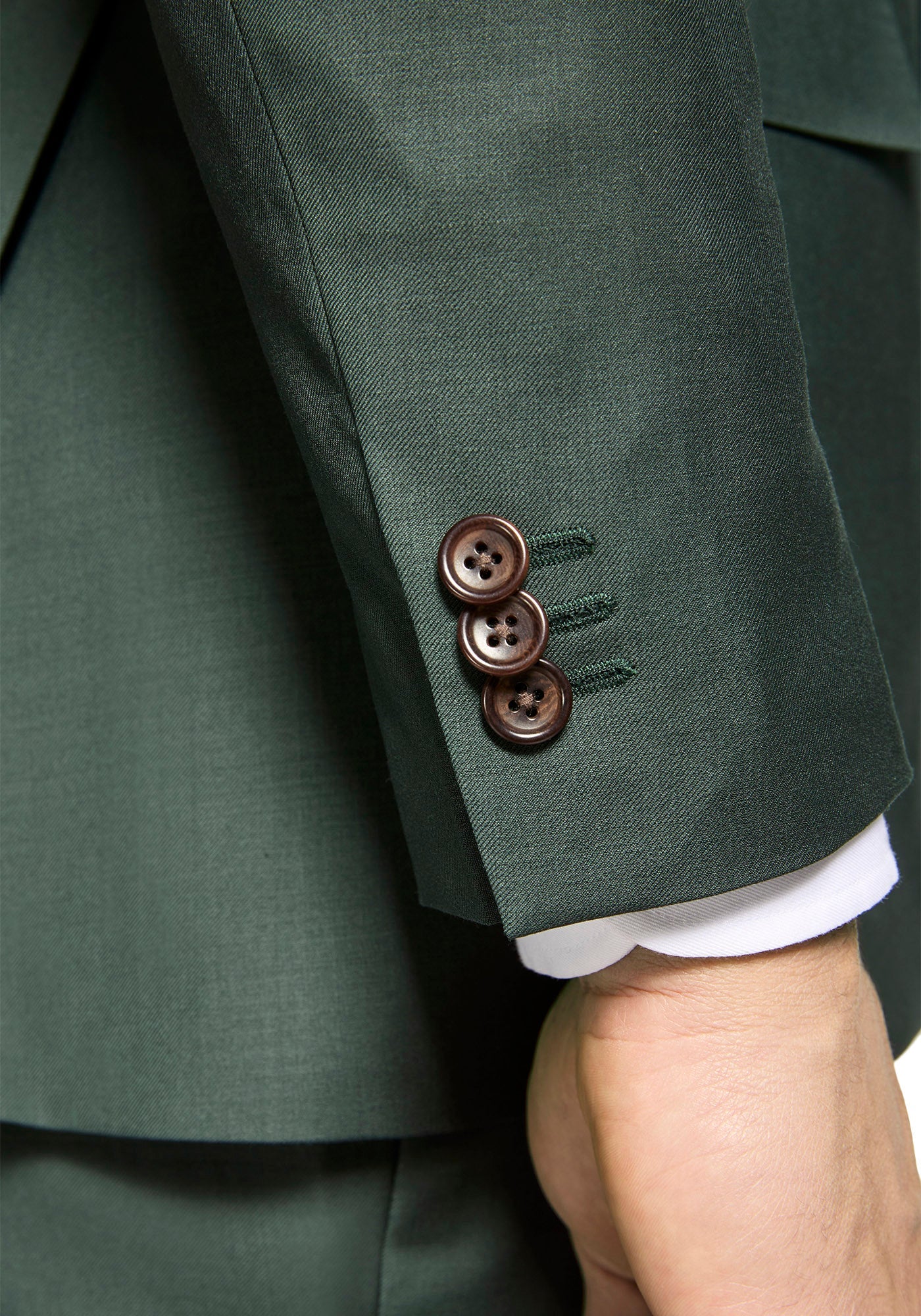 Solid Forest Green Suit 3