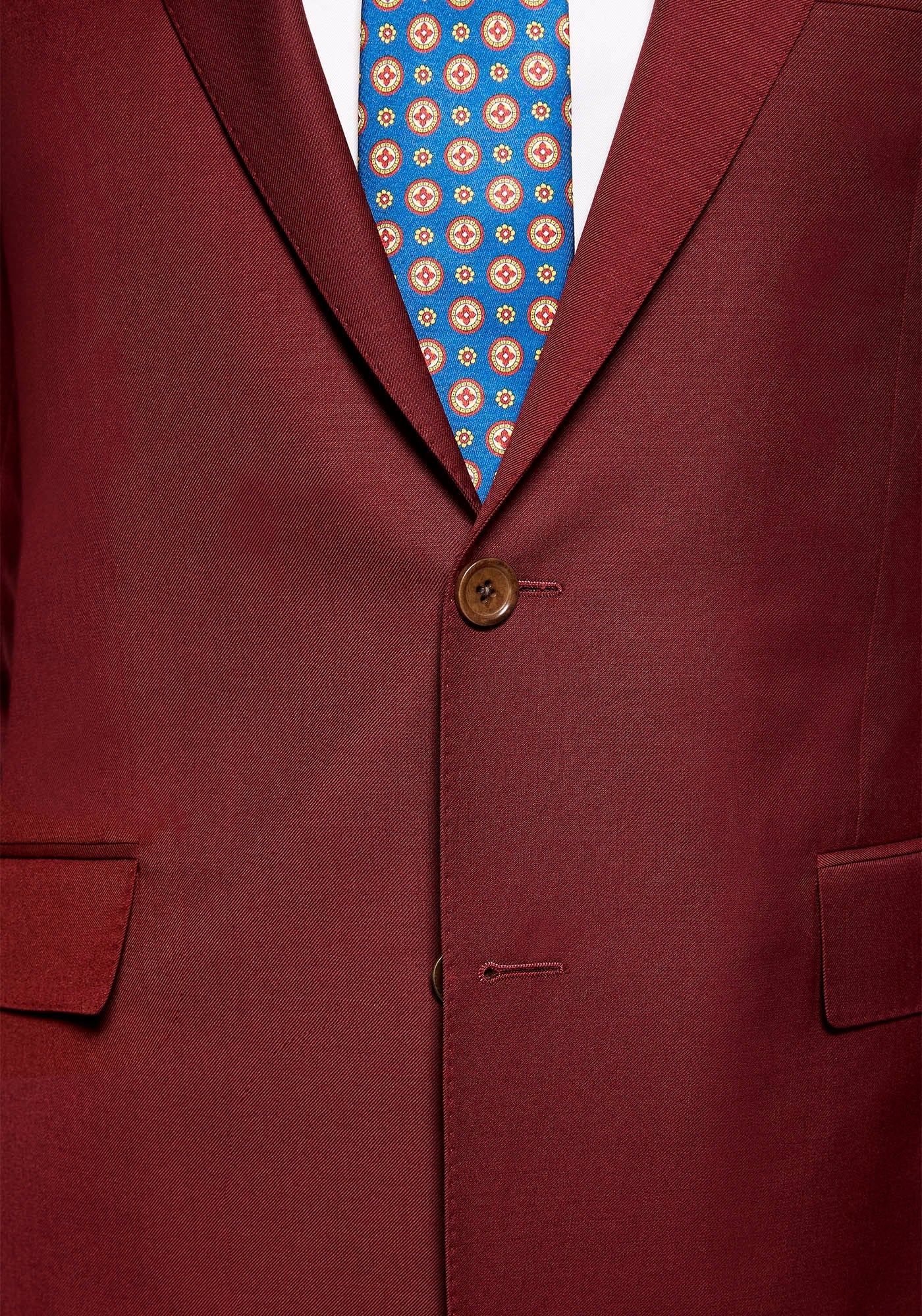 Solid Burgundy Suit 3