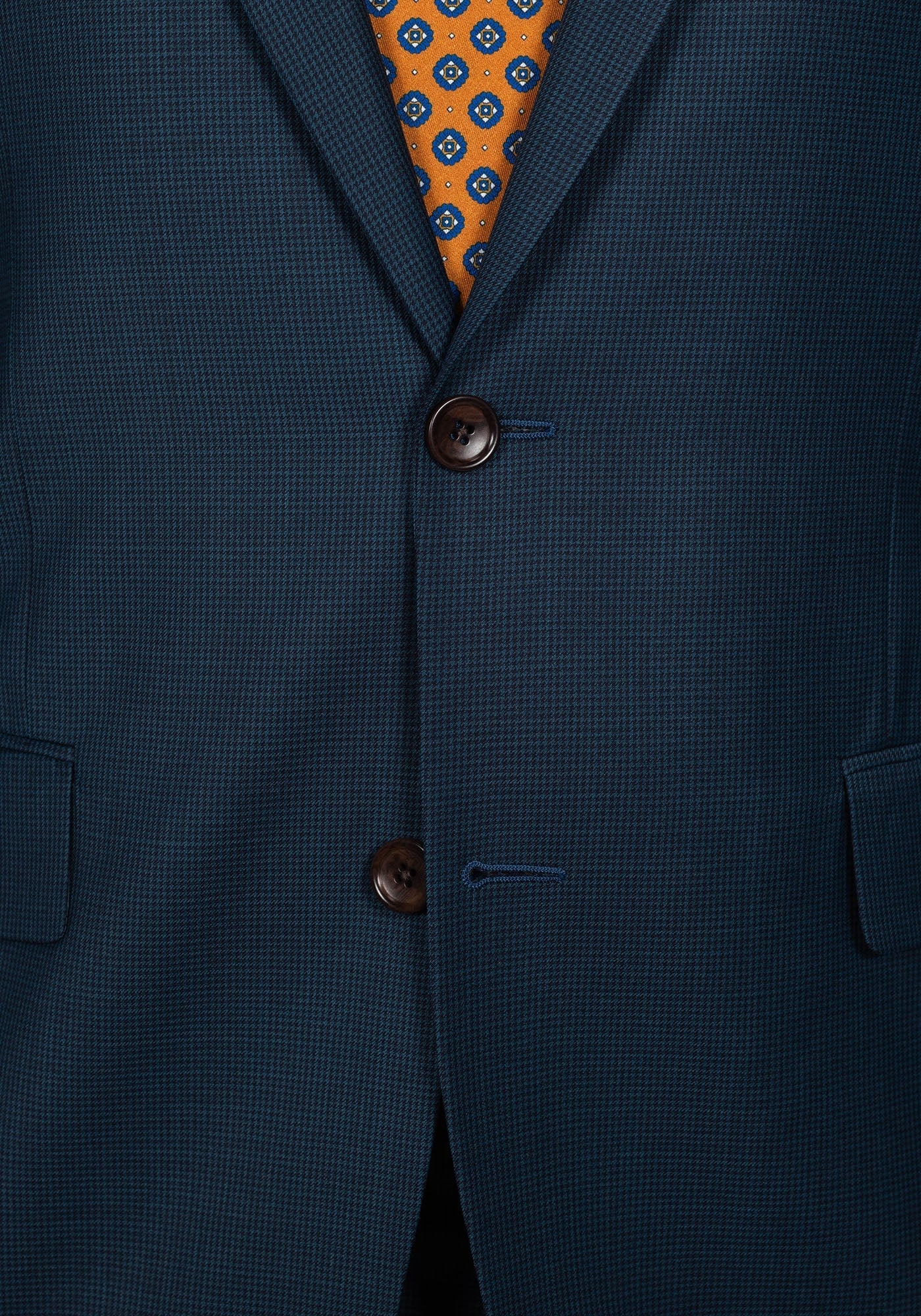 Dark Teal Houndstooth Blazer 4