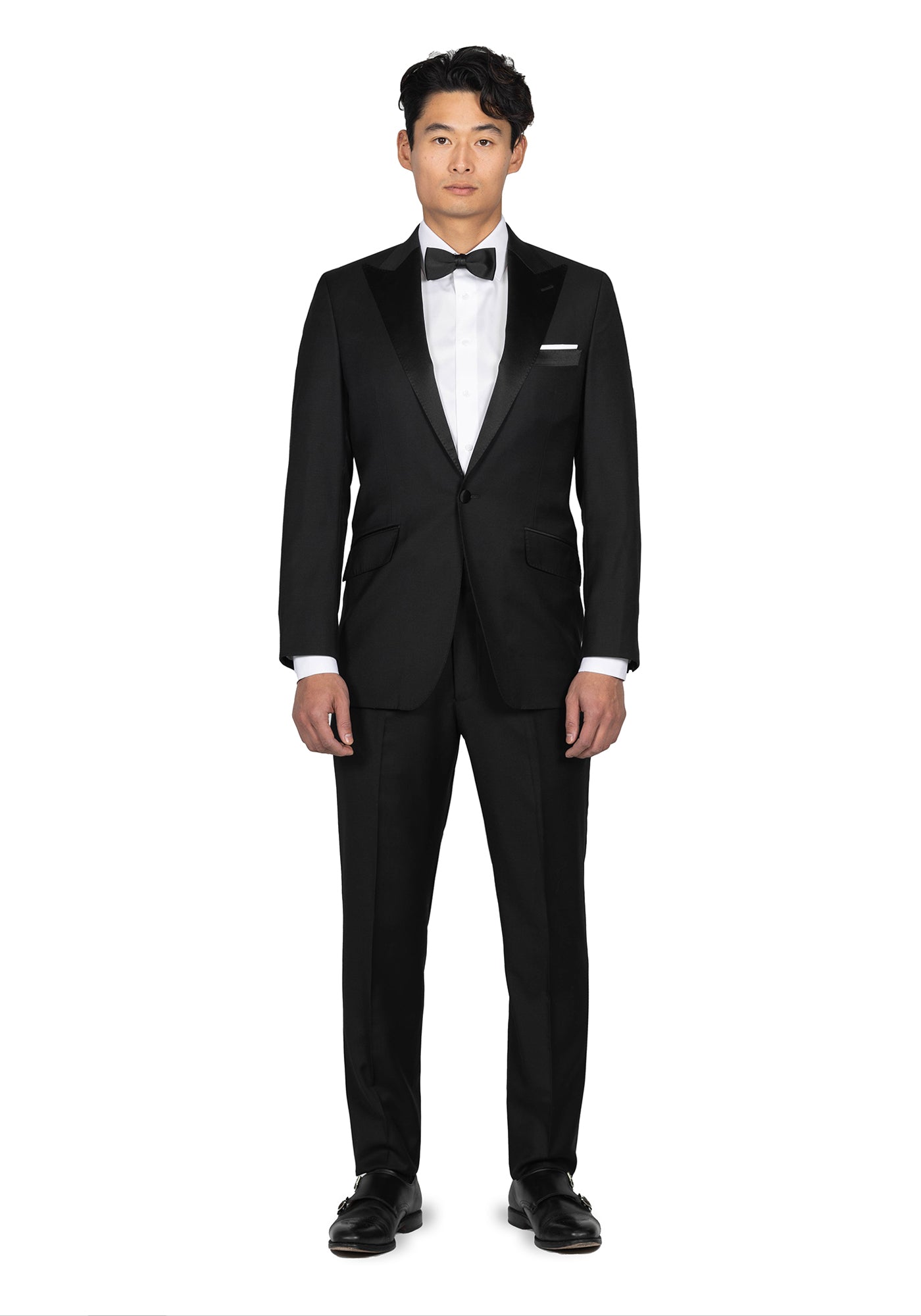 black dress jacket Black Twill Custom Tuxedo Jacket