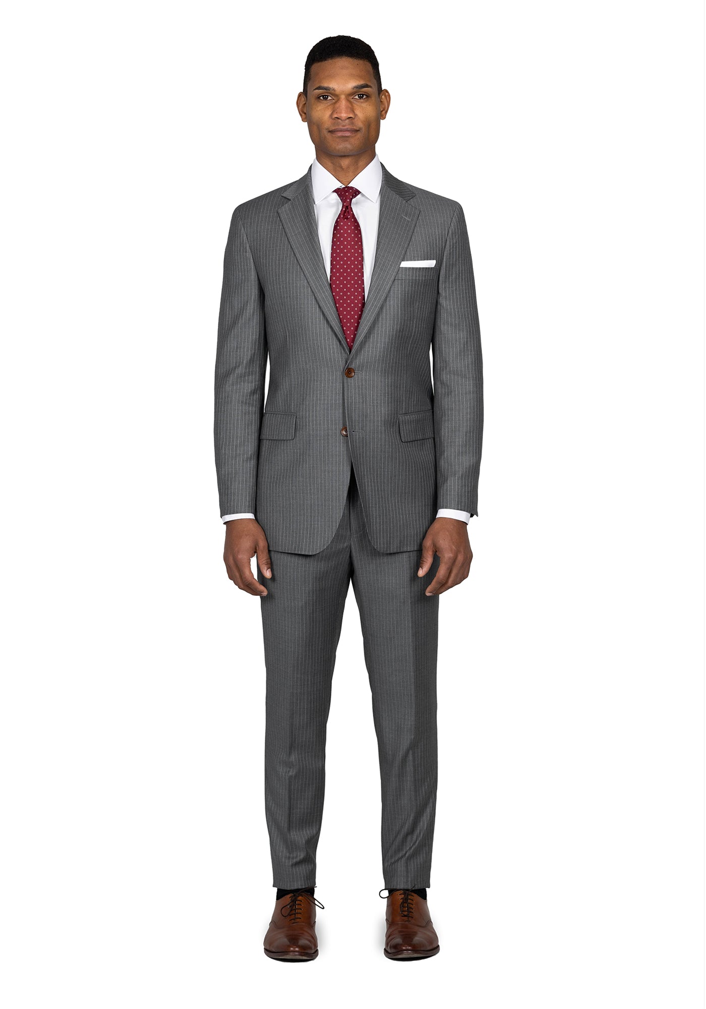 Light Grey Pinstripe Suit 1