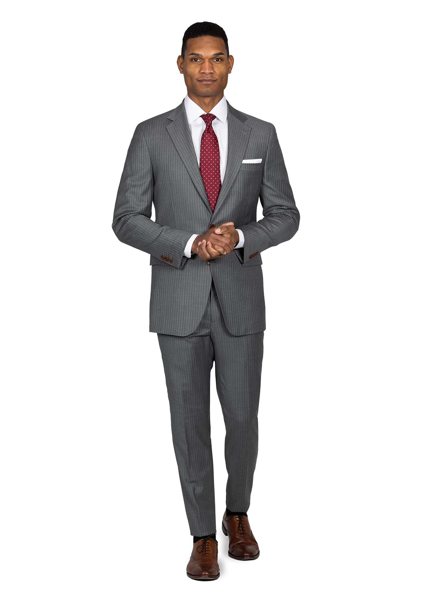 Light Grey Pinstripe Suit 2