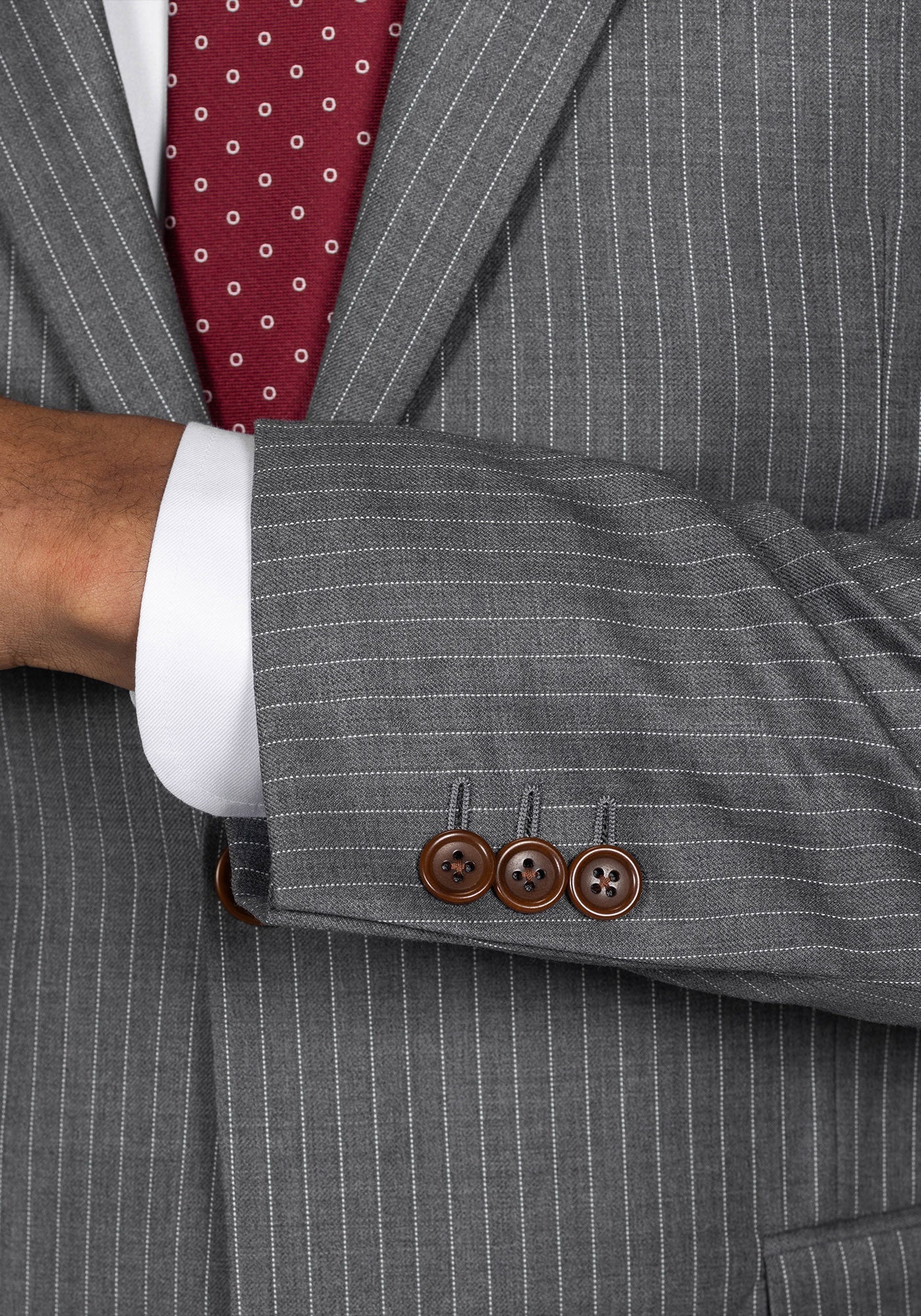 Light Grey Pinstripe Suit 5