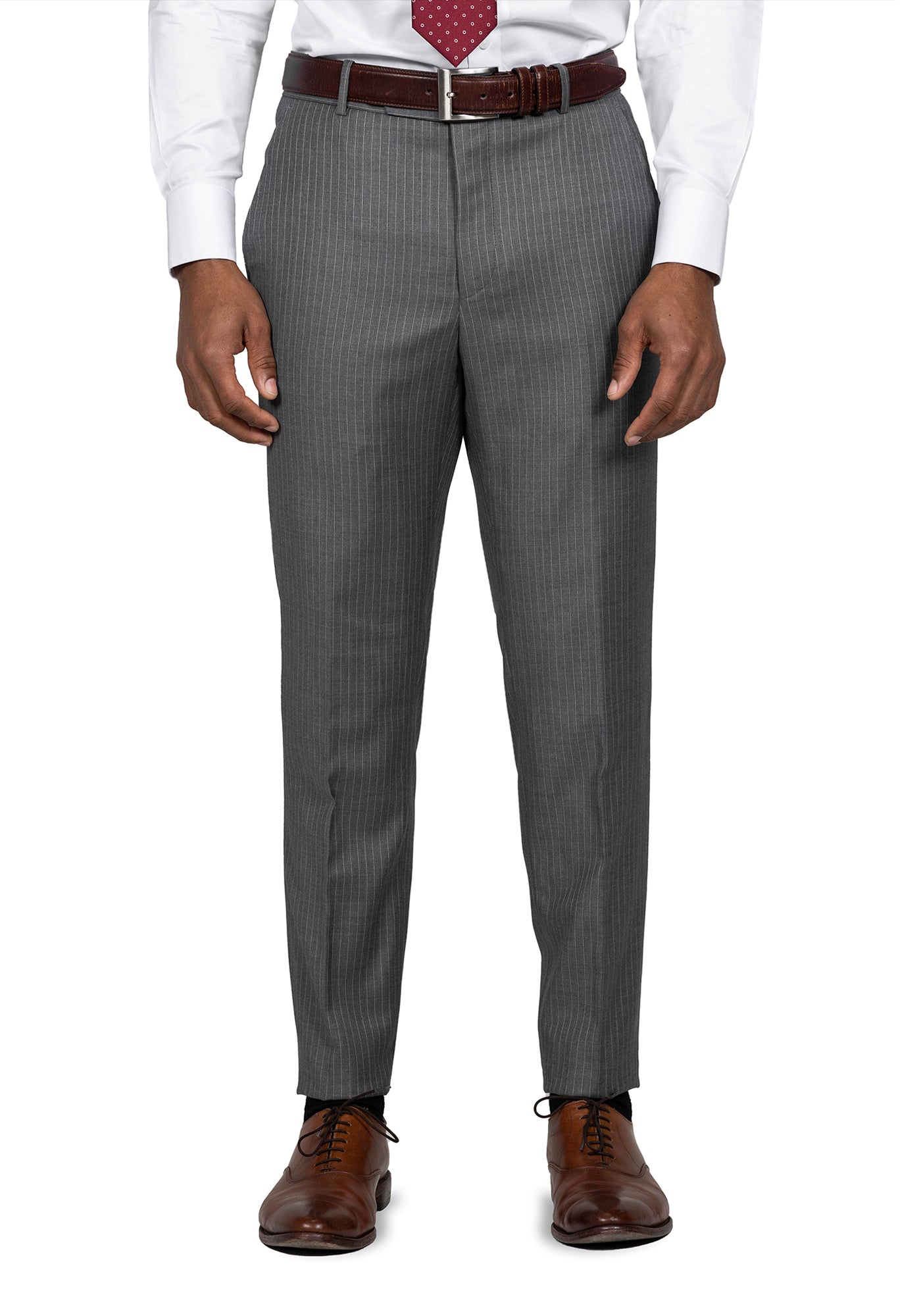 Light Grey Pinstripe Suit 6