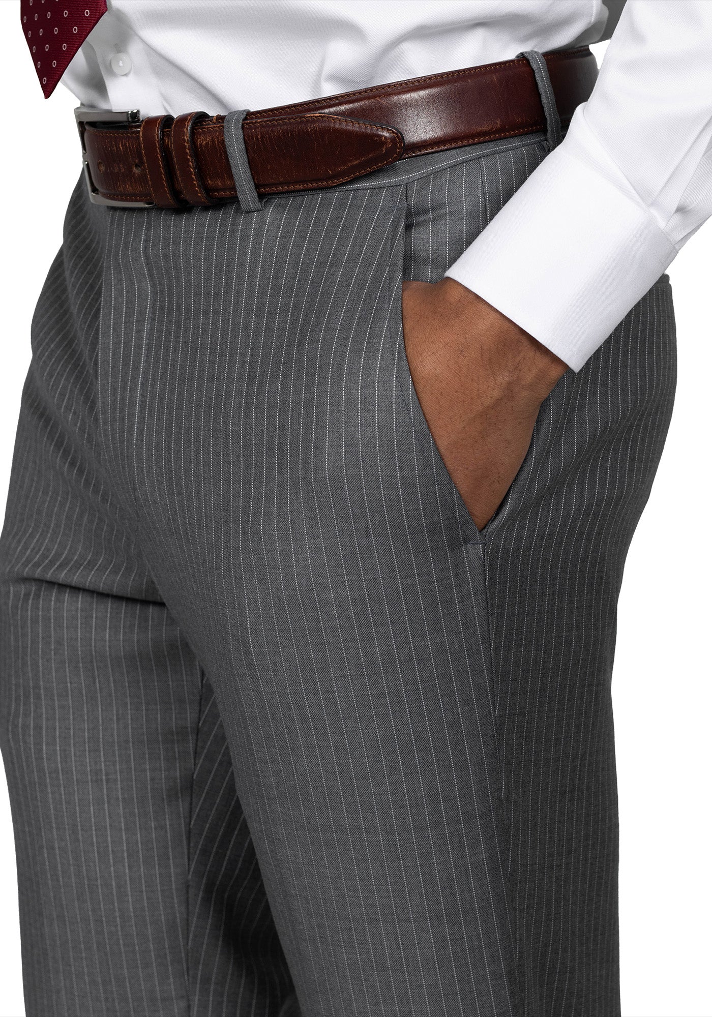 Light Grey Pinstripe Suit 7