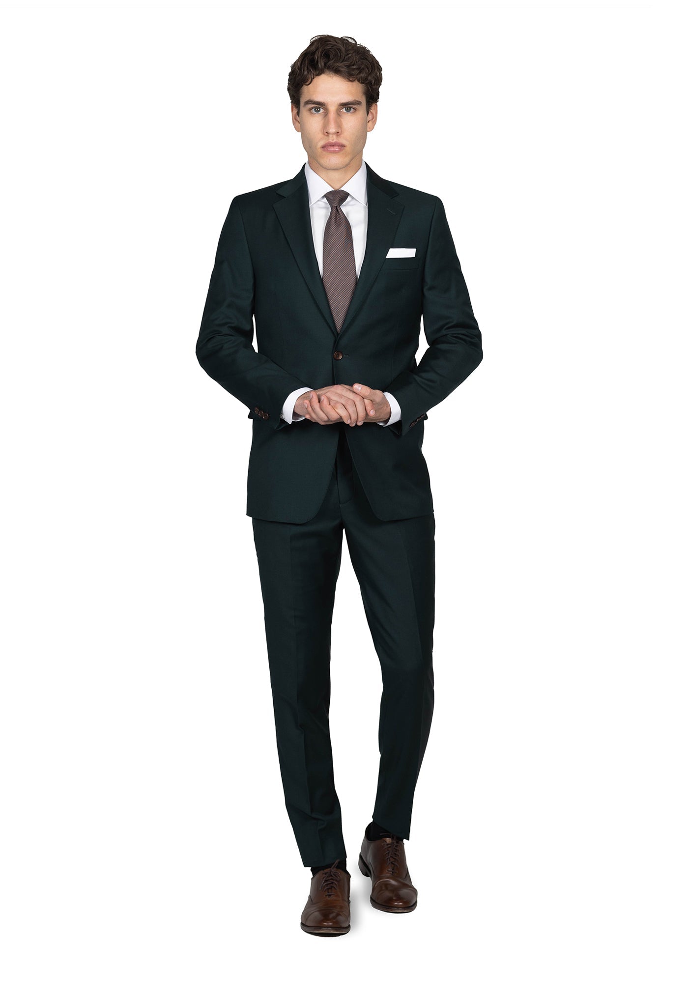 Forest Green Twill Suit 3