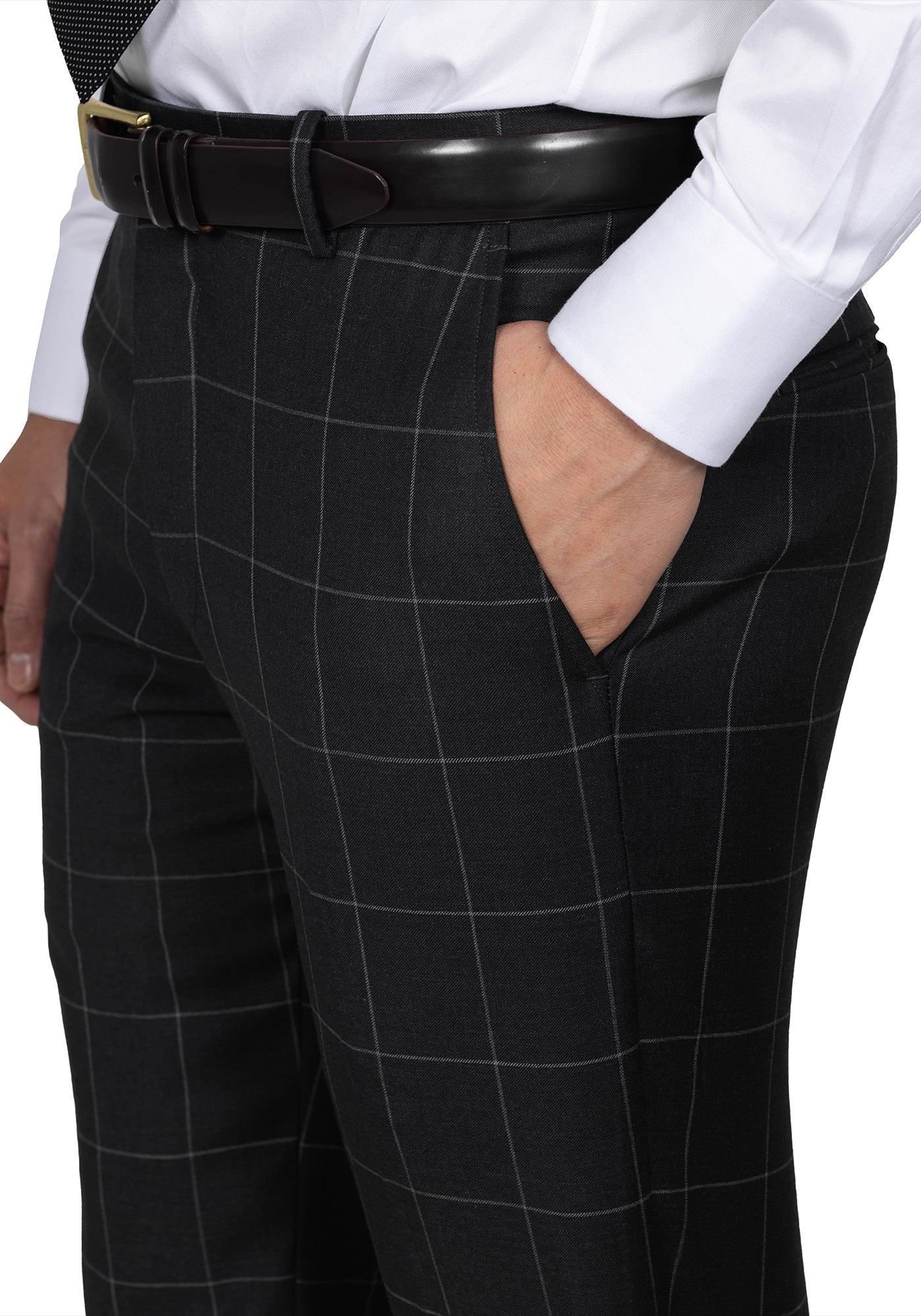 Charcoal Windowpane Suit 7
