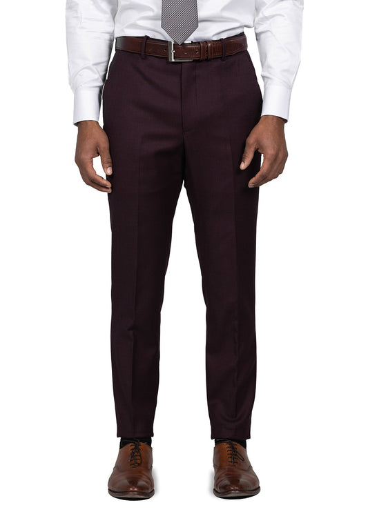 Maroon Birdseye Dress Pants 6