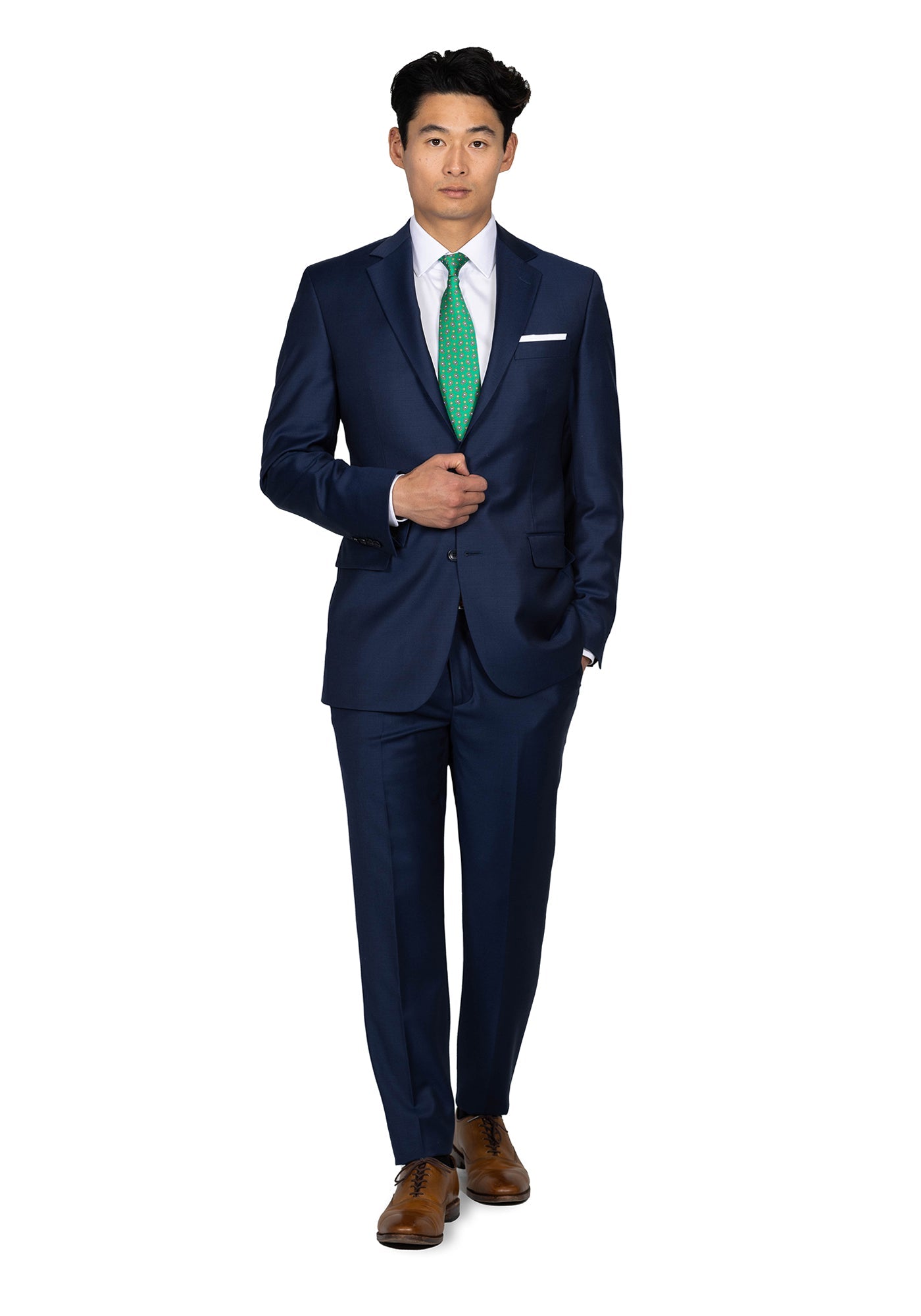 Navy Plain Twill Suit 2