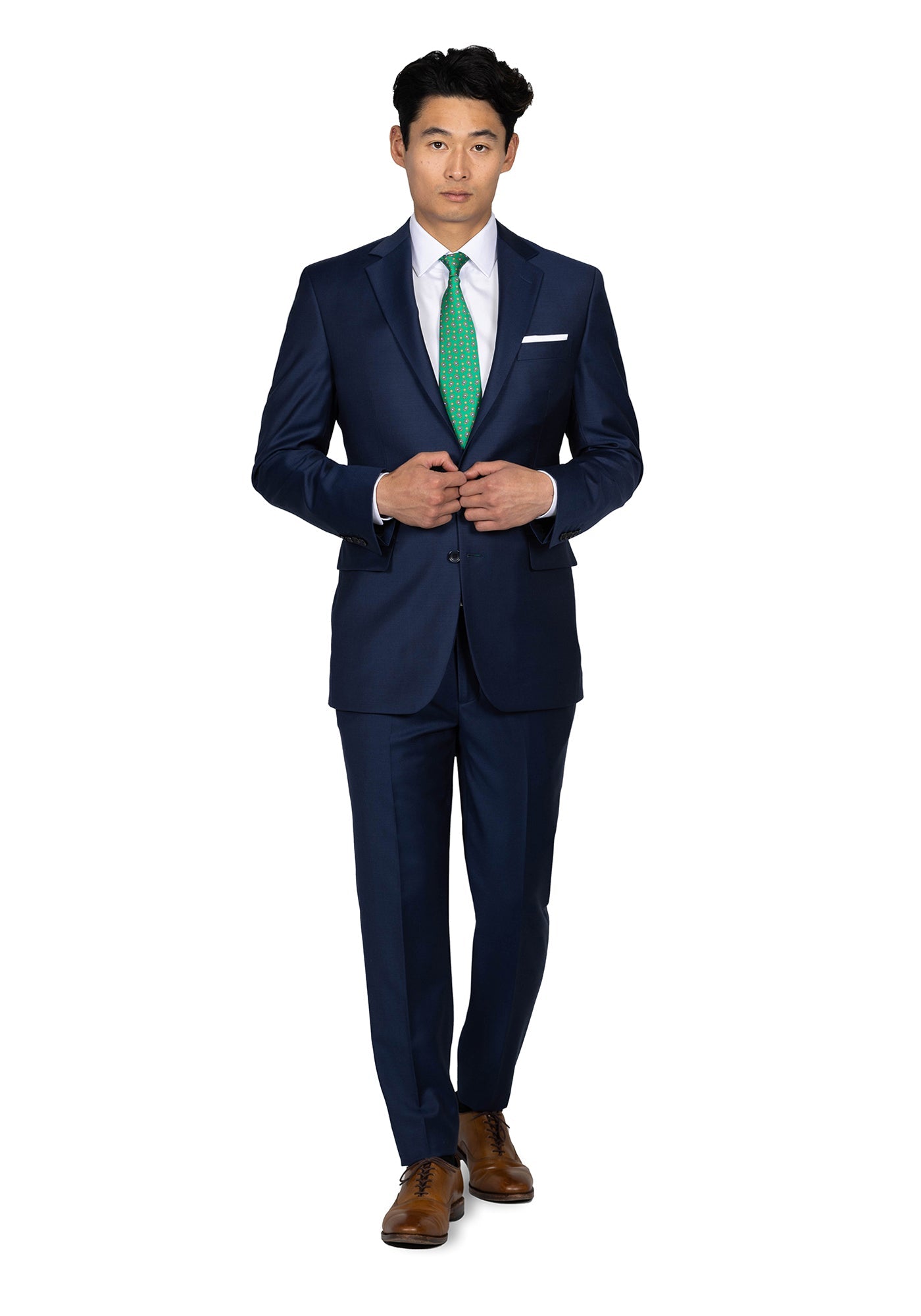 Navy Plain Twill Suit 3