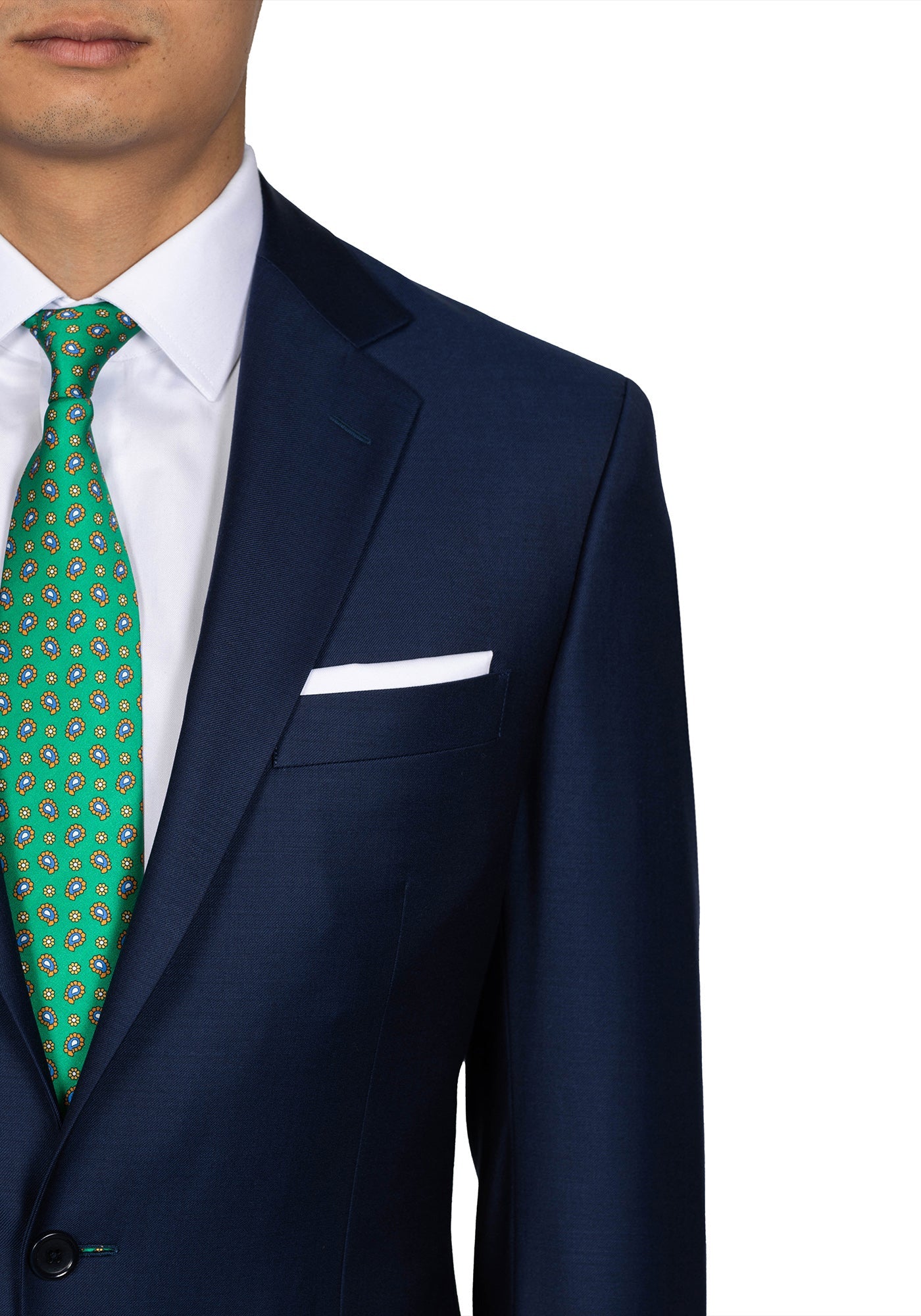 Navy Plain Twill Suit 4
