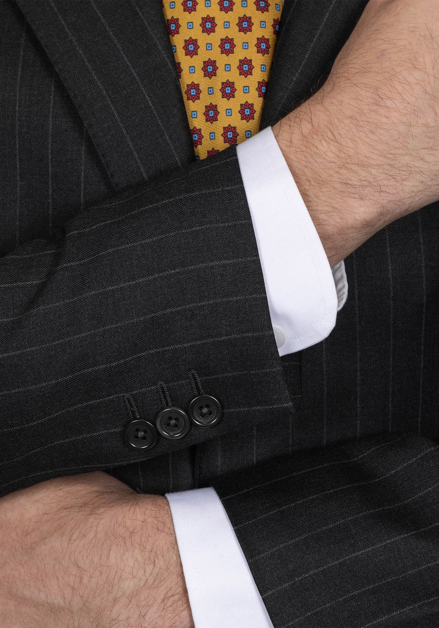 Charcoal Chalk Stripe Suit 4