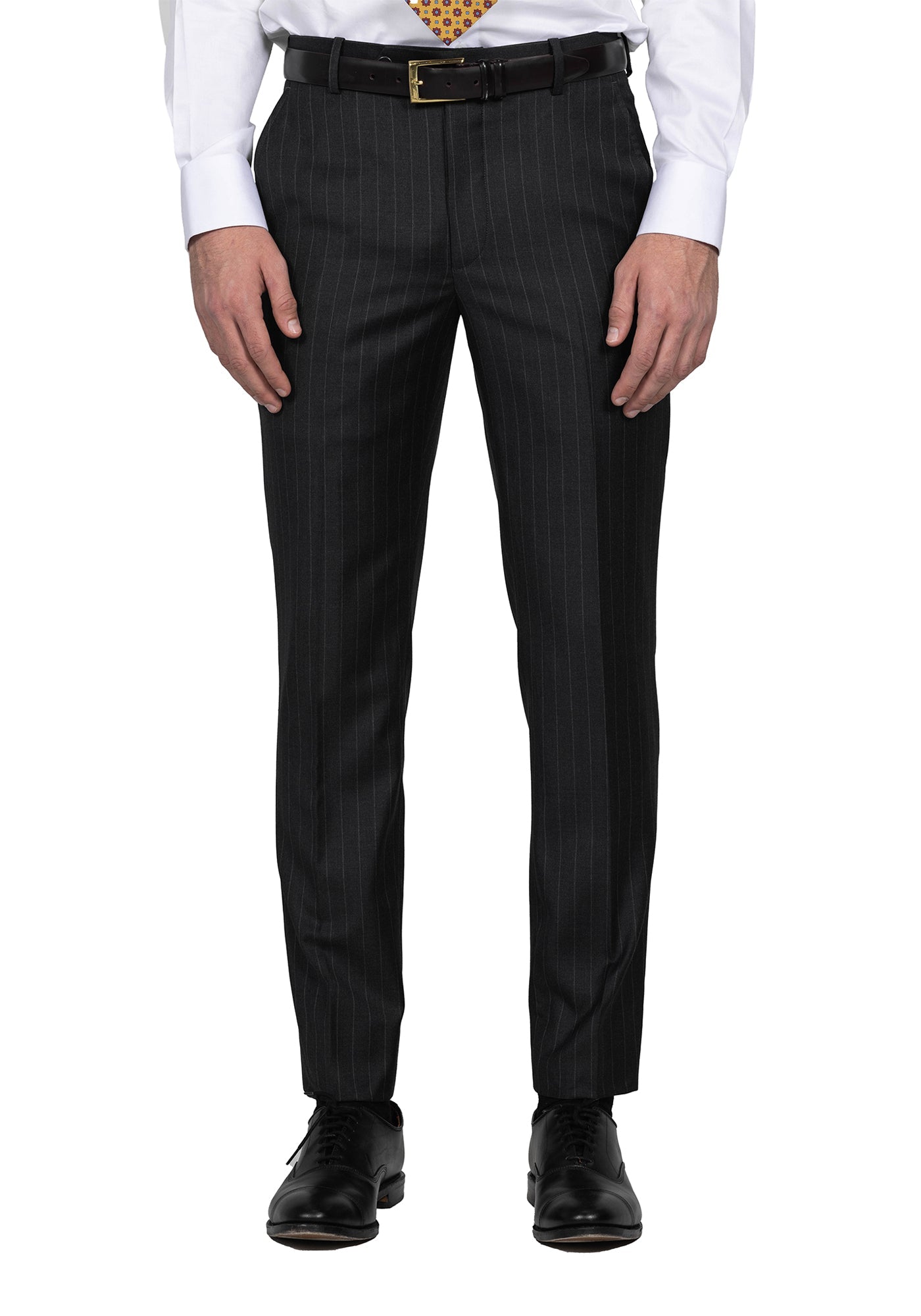 Charcoal Chalk Stripe Custom Dress Pants