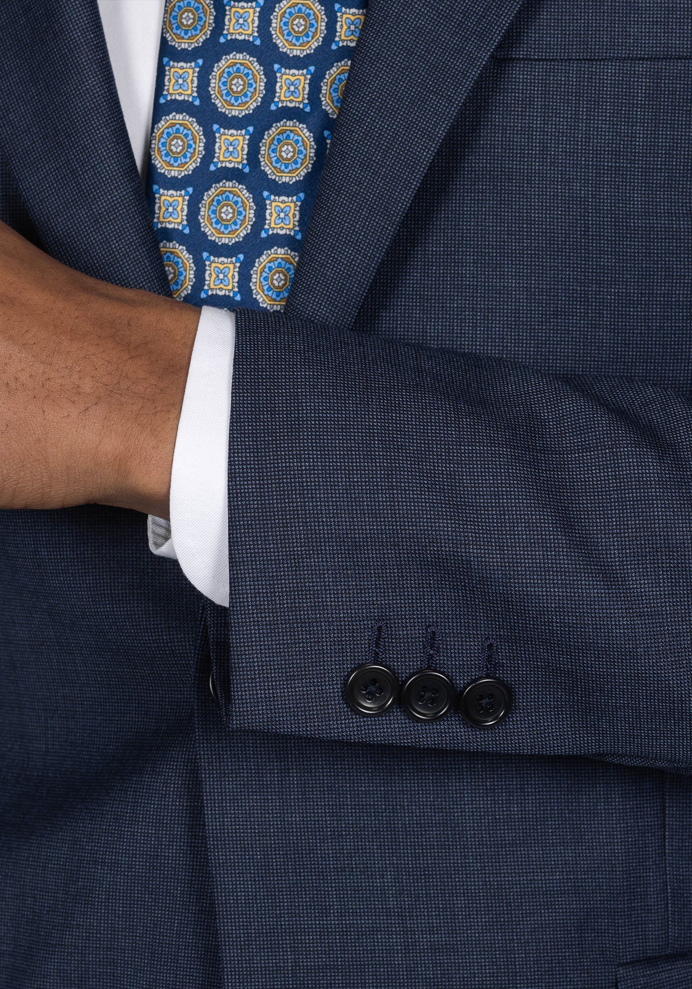 Steel Blue Nailhead Suit 5