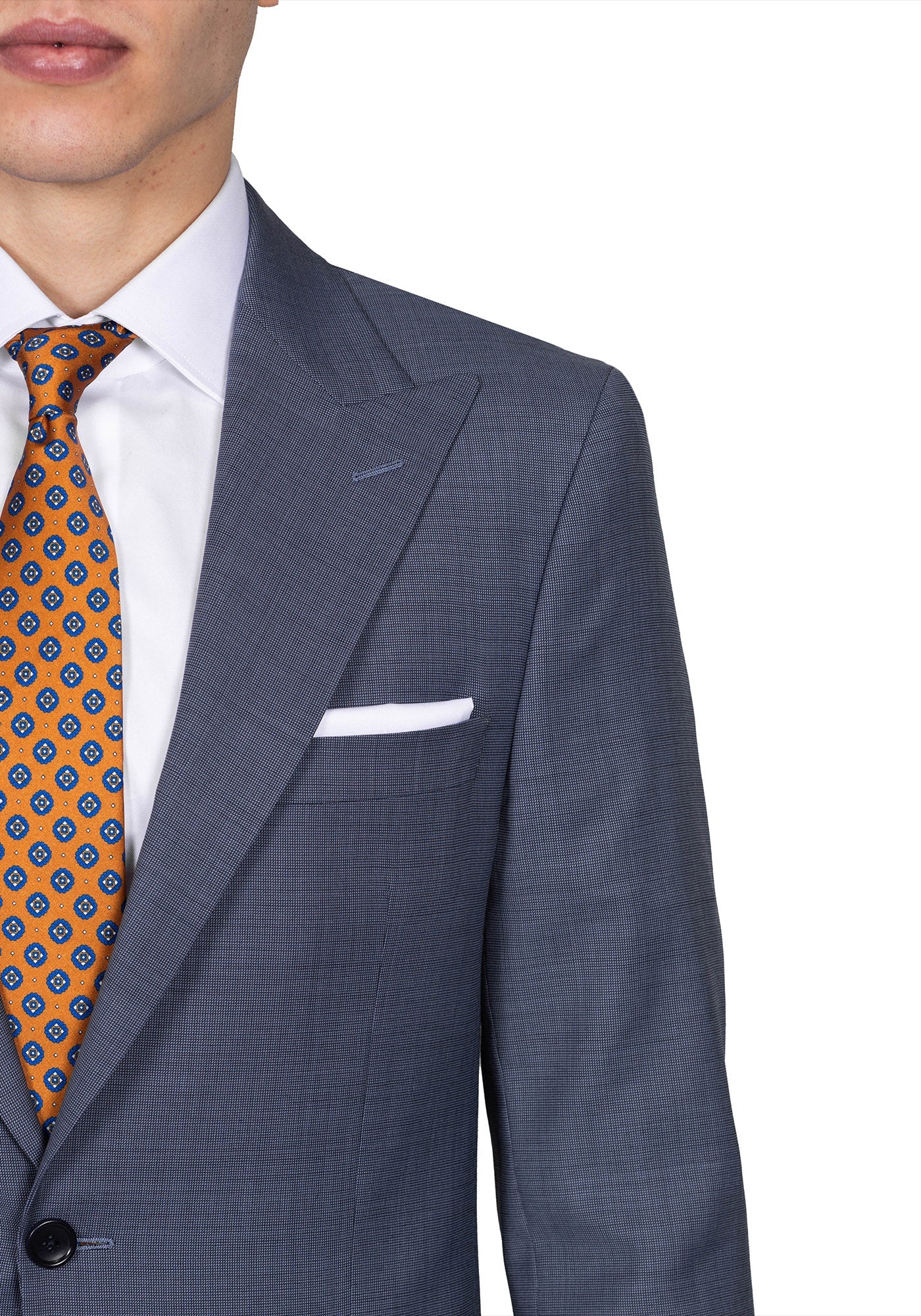 Slate Blue Nail Head Suit 5