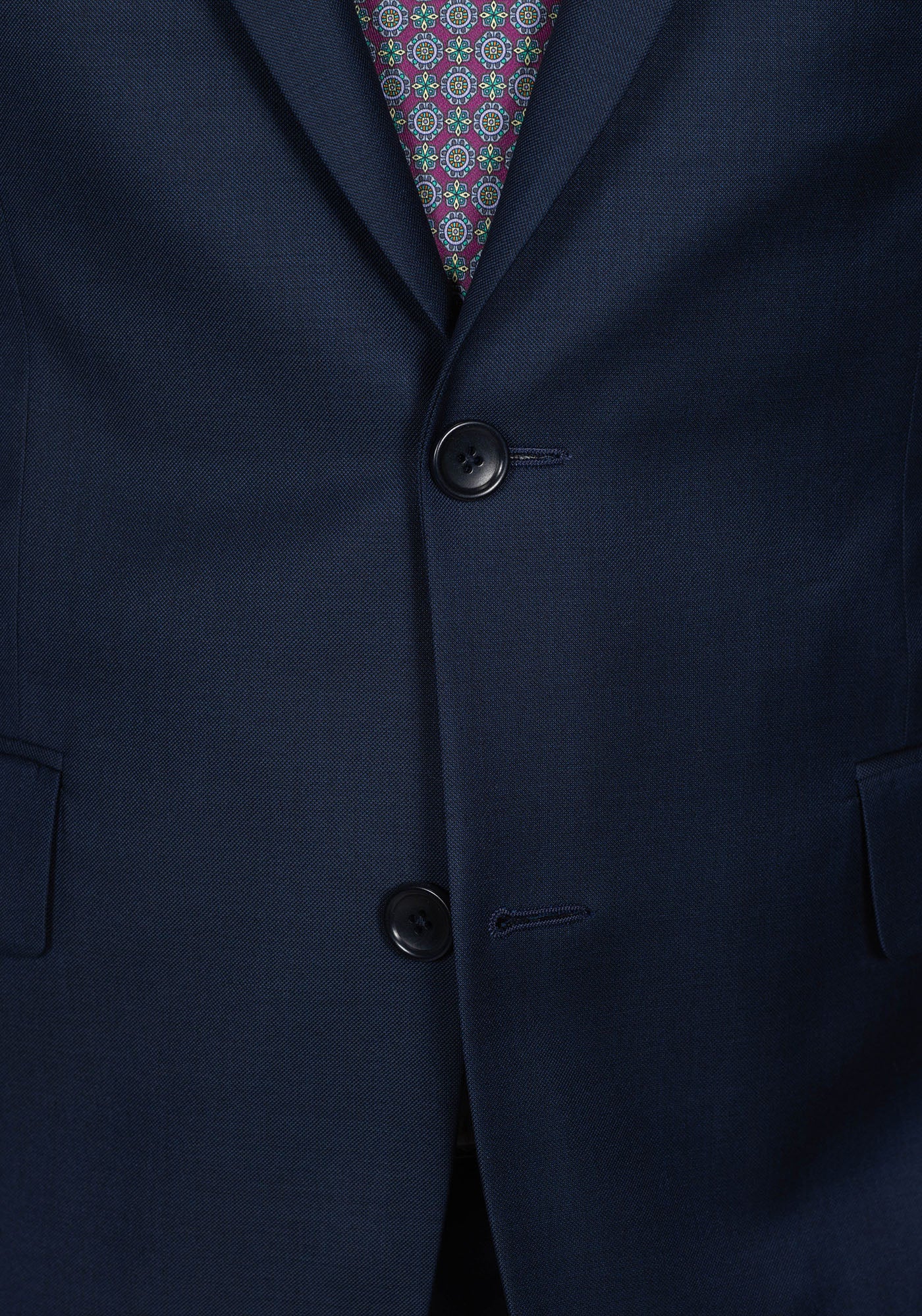 Navy Sharkskin Suit