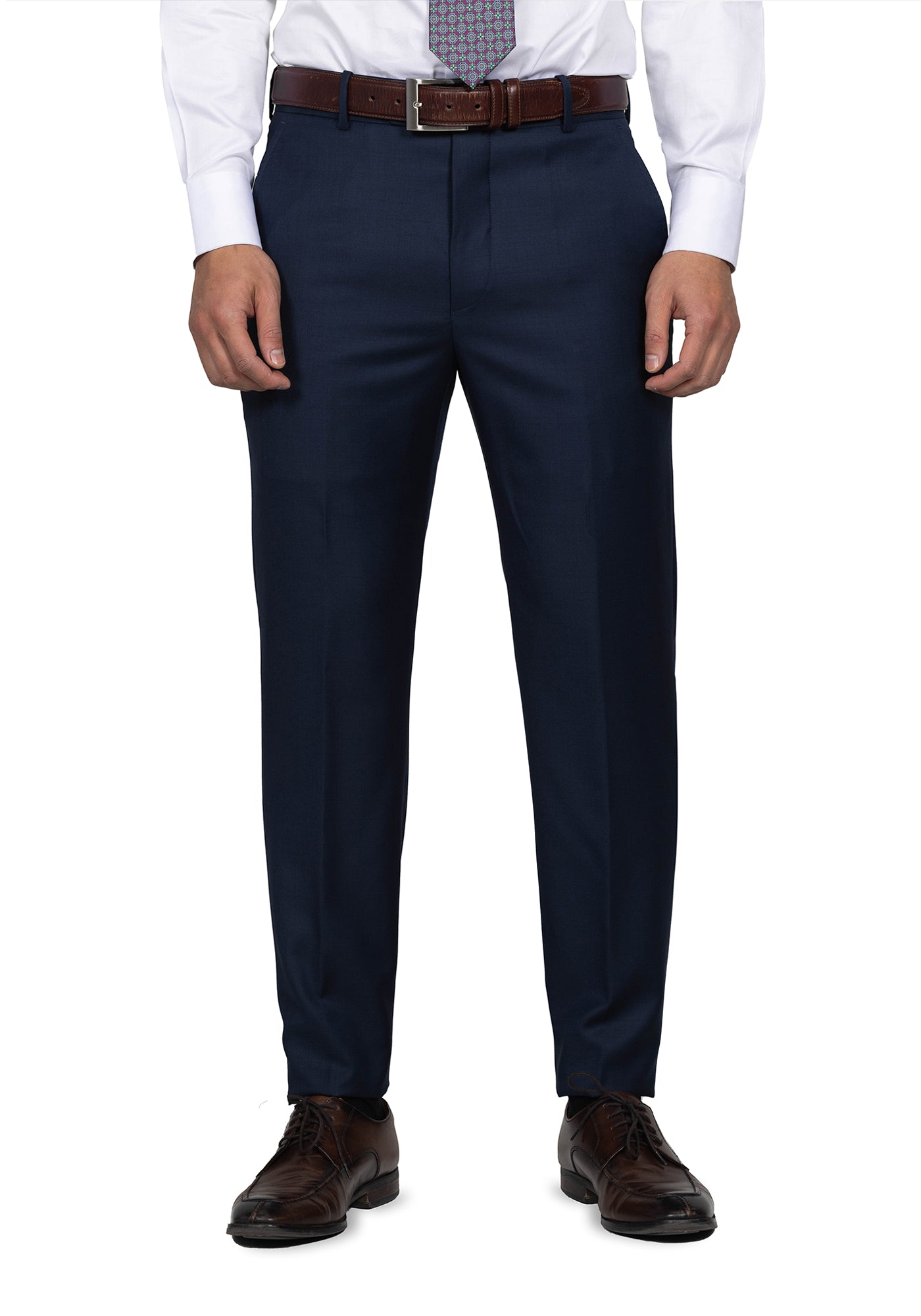 Navy Sharkskin Suit