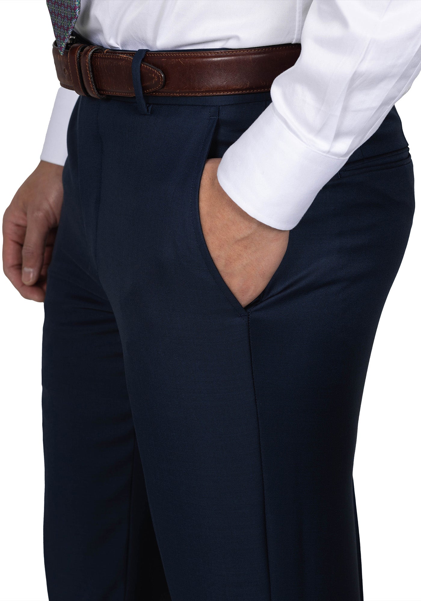 Navy Sharkskin Suit