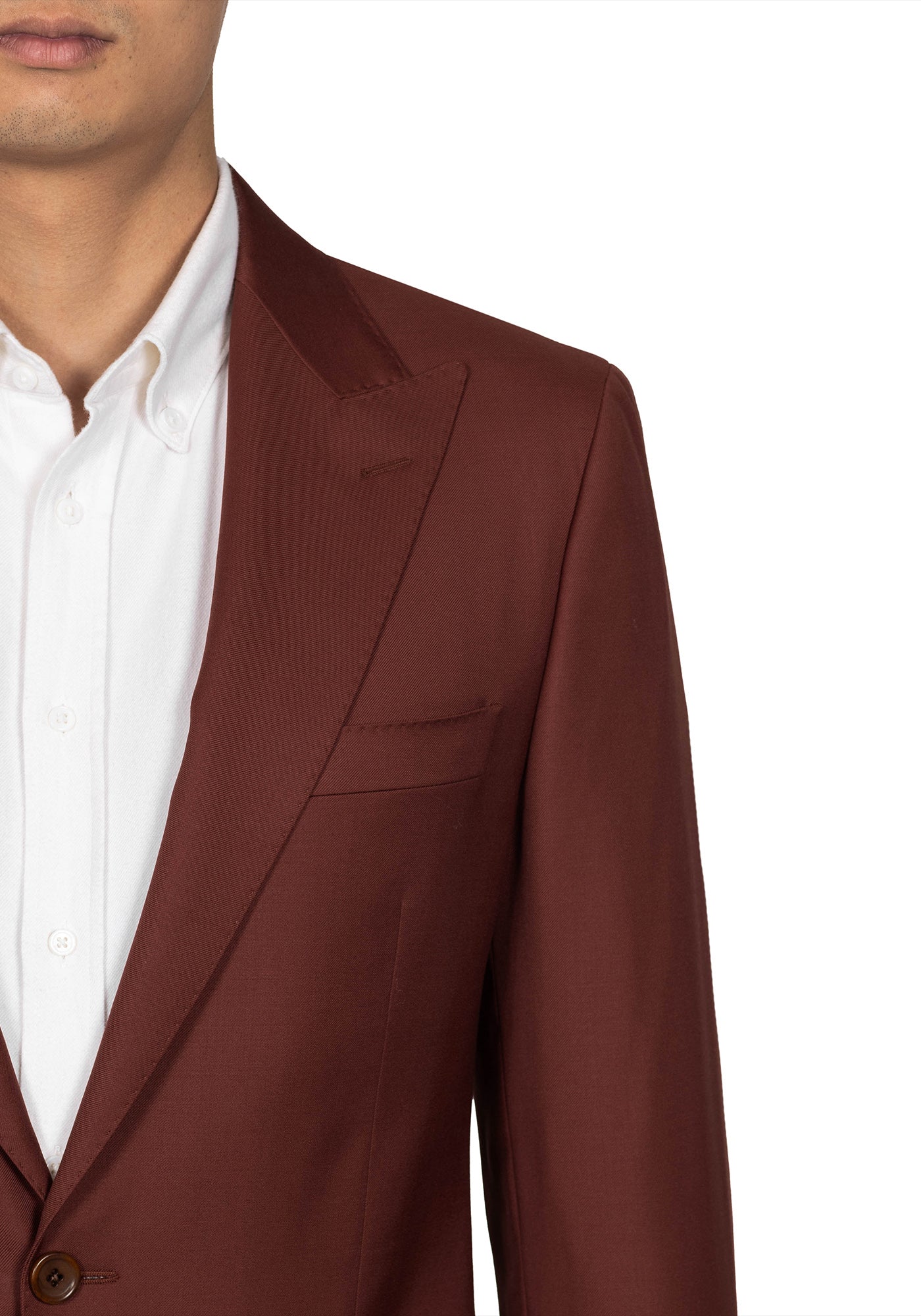 Brick Red Twill Suit 3