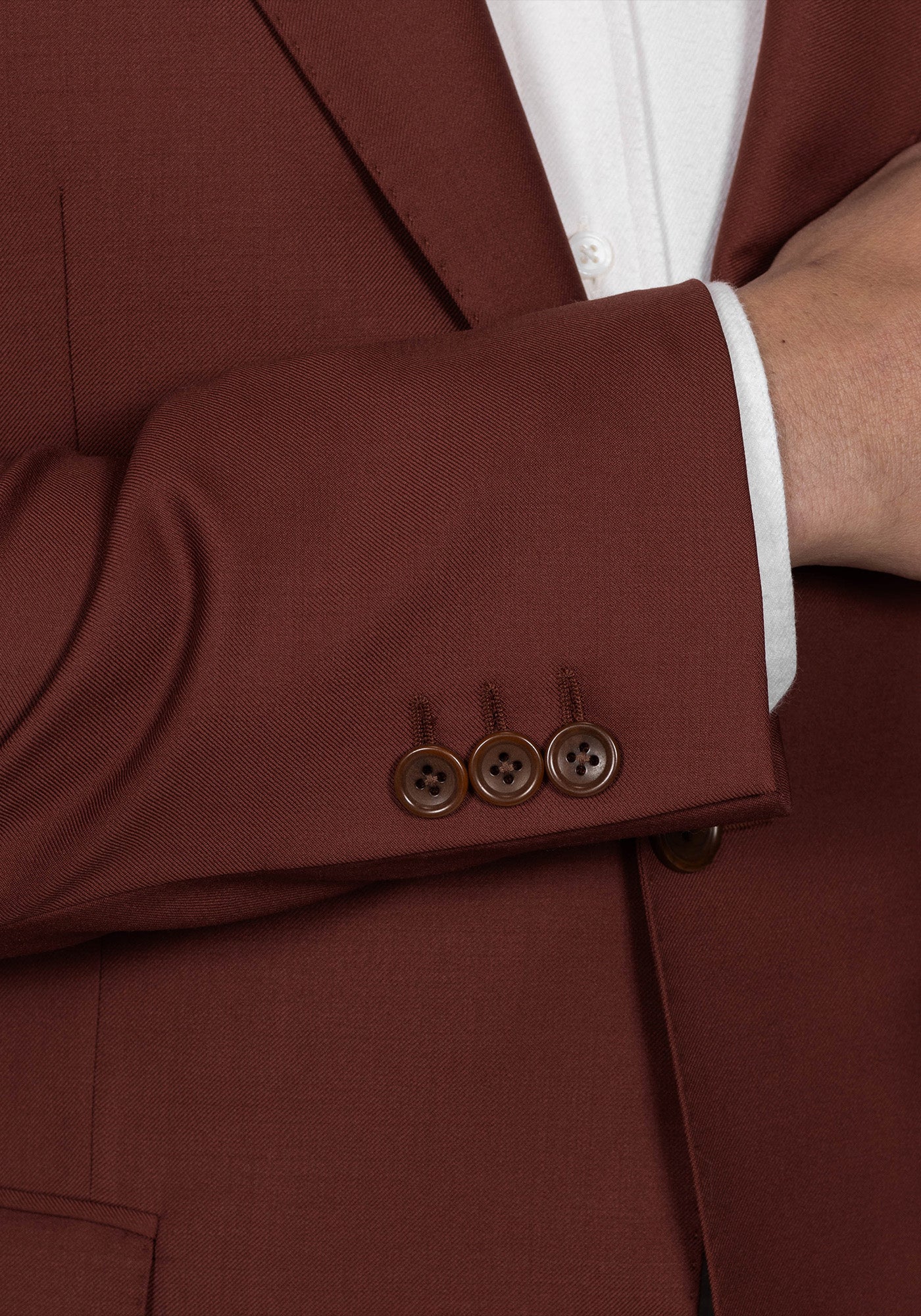 Brick Red Twill Suit 5