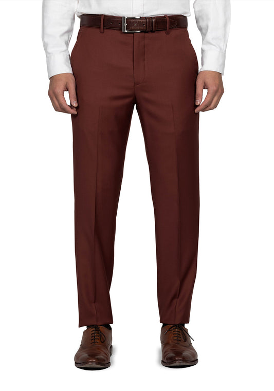 Brick Red Twill Dress Pants 6