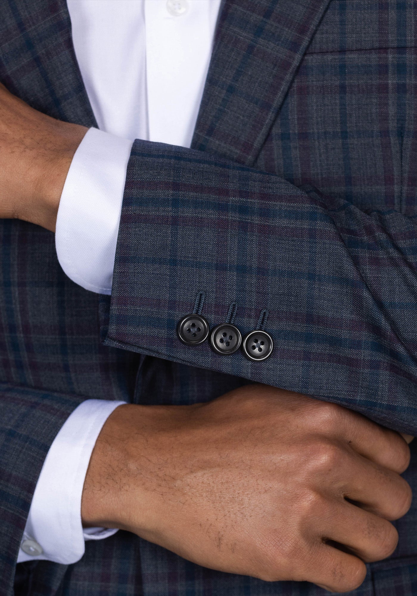 Lambswool Grey Donegal Suit 45